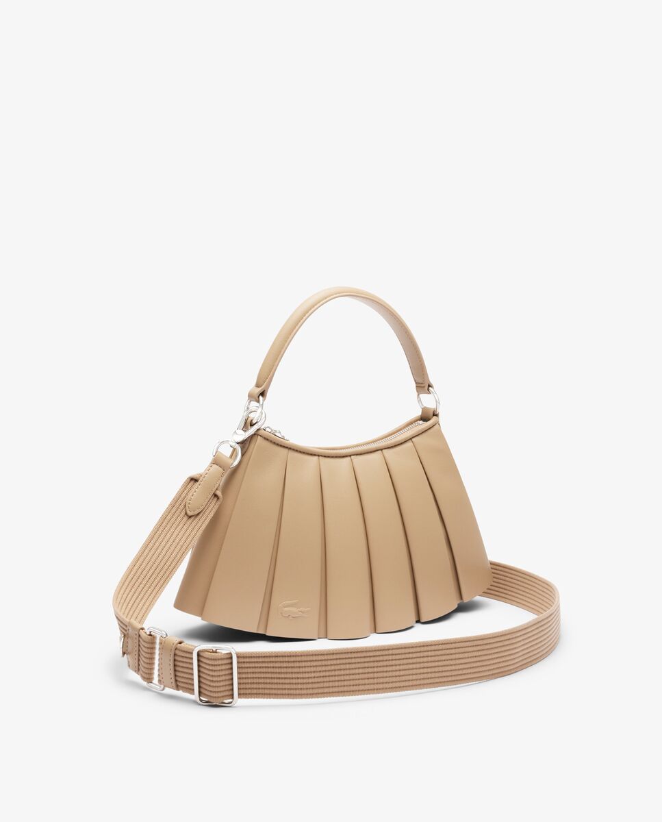 Bolso de piel pequeño Lenglen Runway - Lacoste - Beige Beige-3