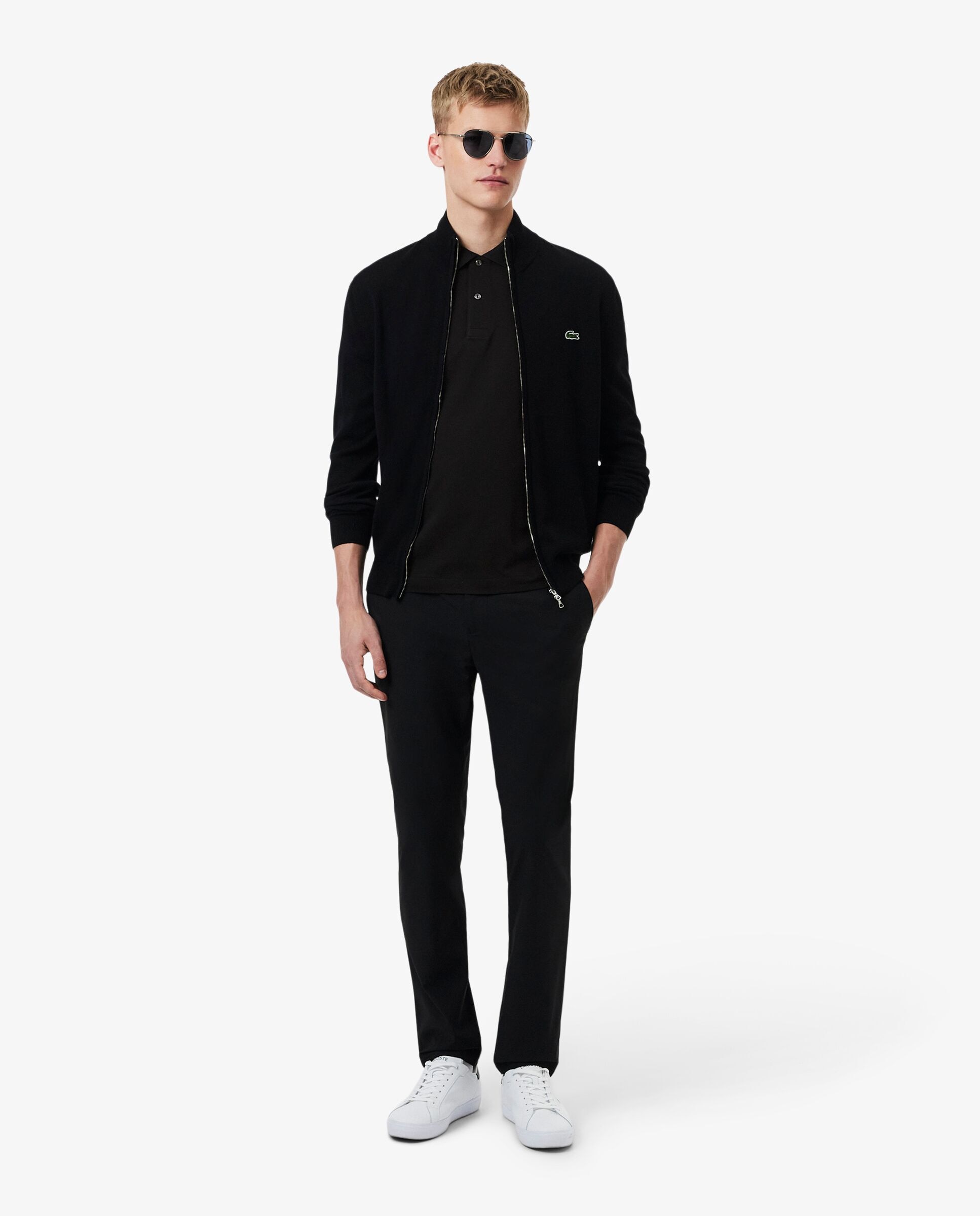 Polo de hombre de corte clásico de manga corta - Lacoste - Negro Negro-4