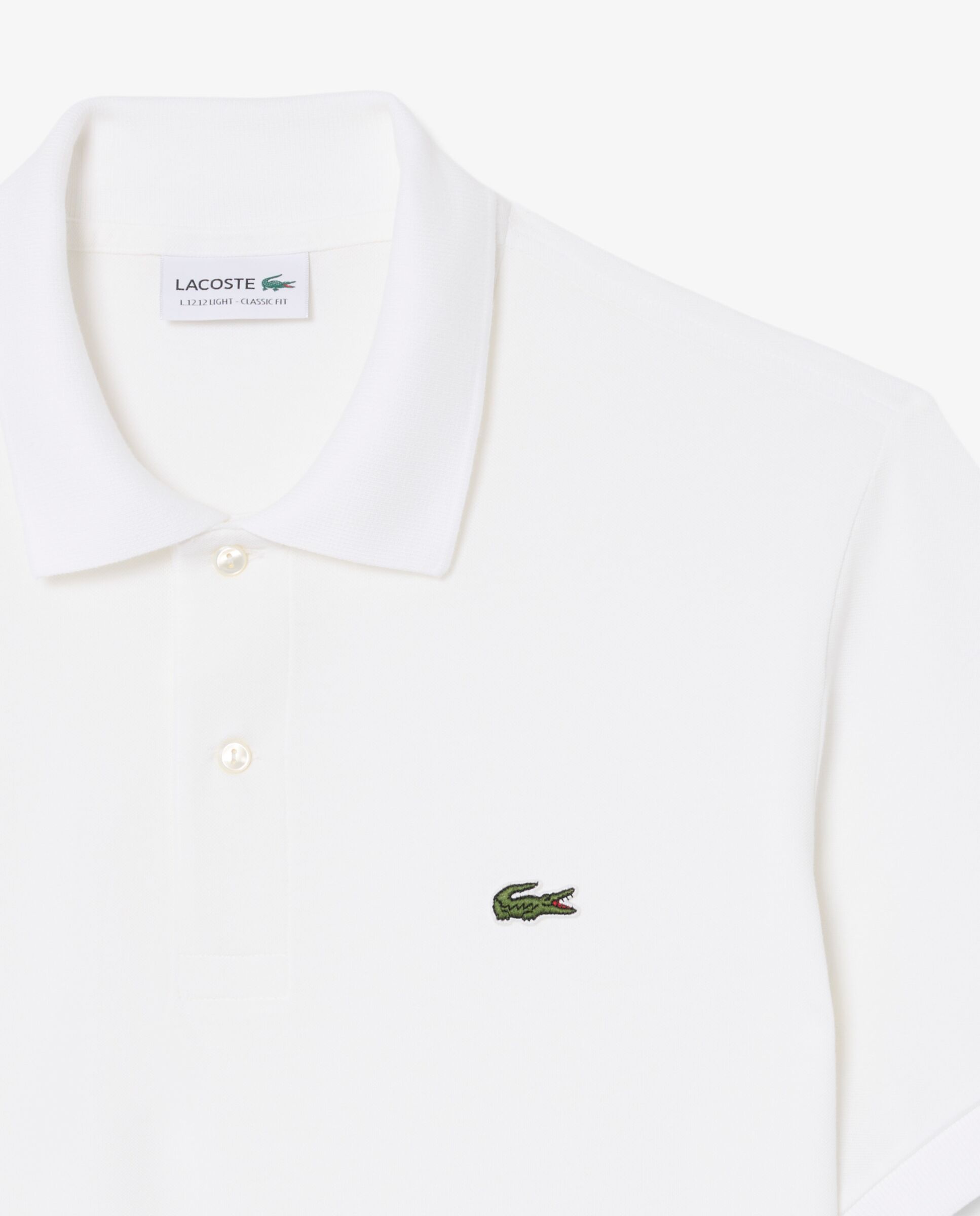 Polo de hombre de corte clásico de manga corta - Lacoste - Blanco Blanco-5