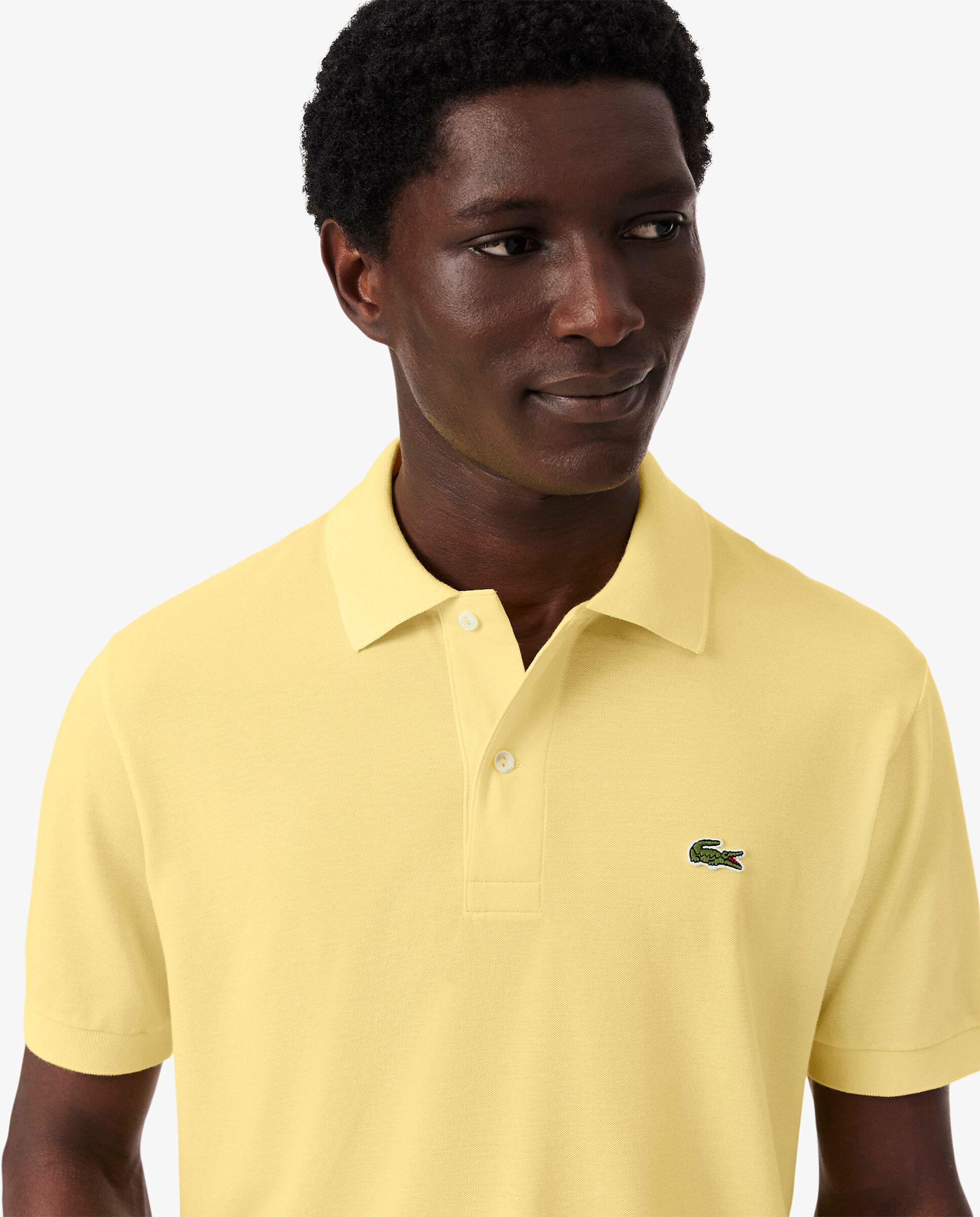 Polo de hombre de corte clásico de manga corta - Lacoste - Amarillo Amarillo-3