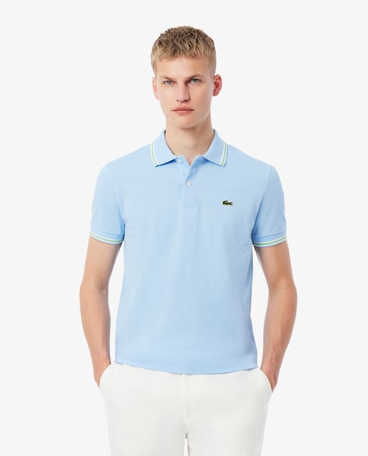 Imagen 0 de Polo de hombre de corte regular con ribetes decorativos de manga corta