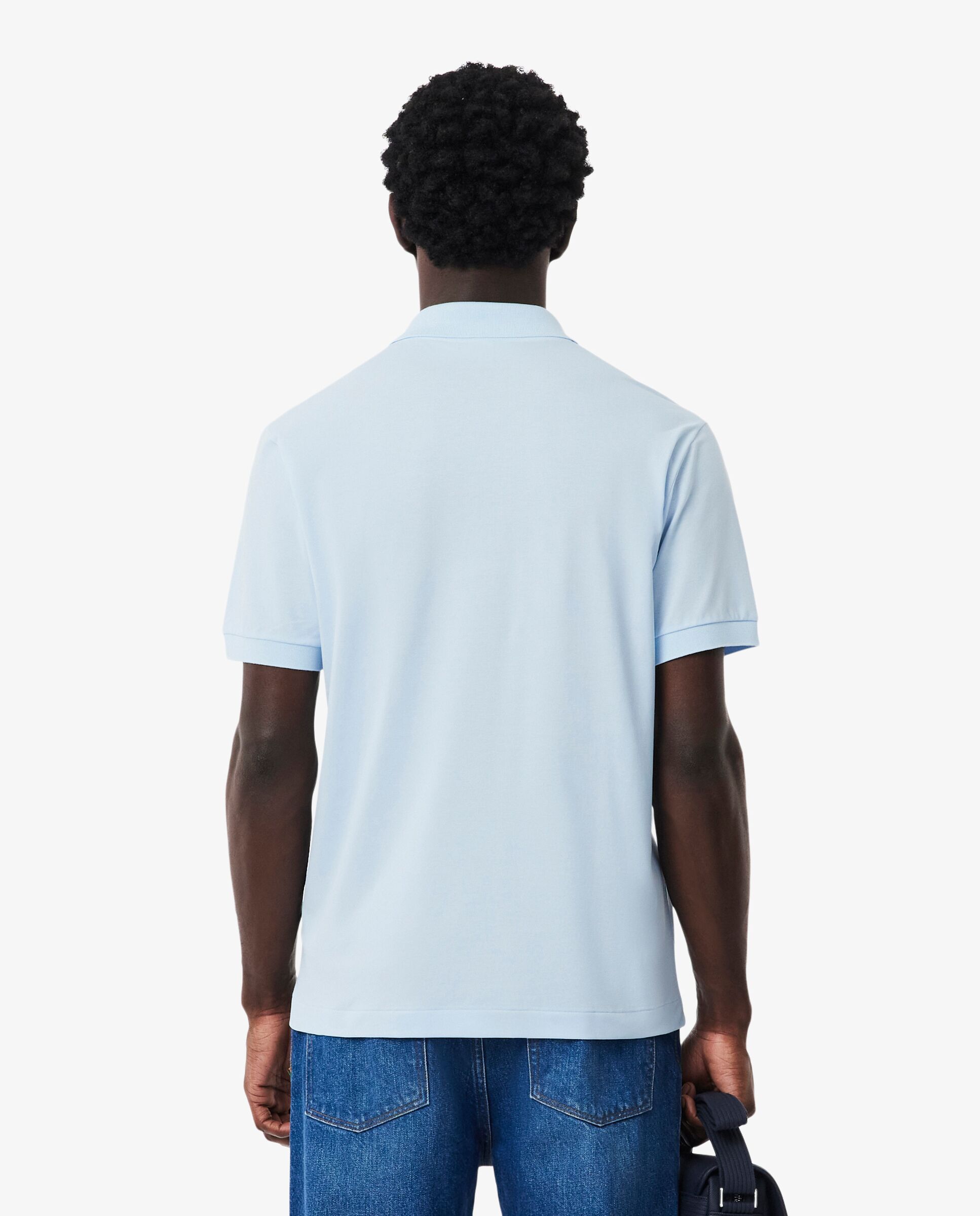 Polo de hombre de corte clásico LIGHT de manga corta - Lacoste - Beige Esmeralda Azul-2