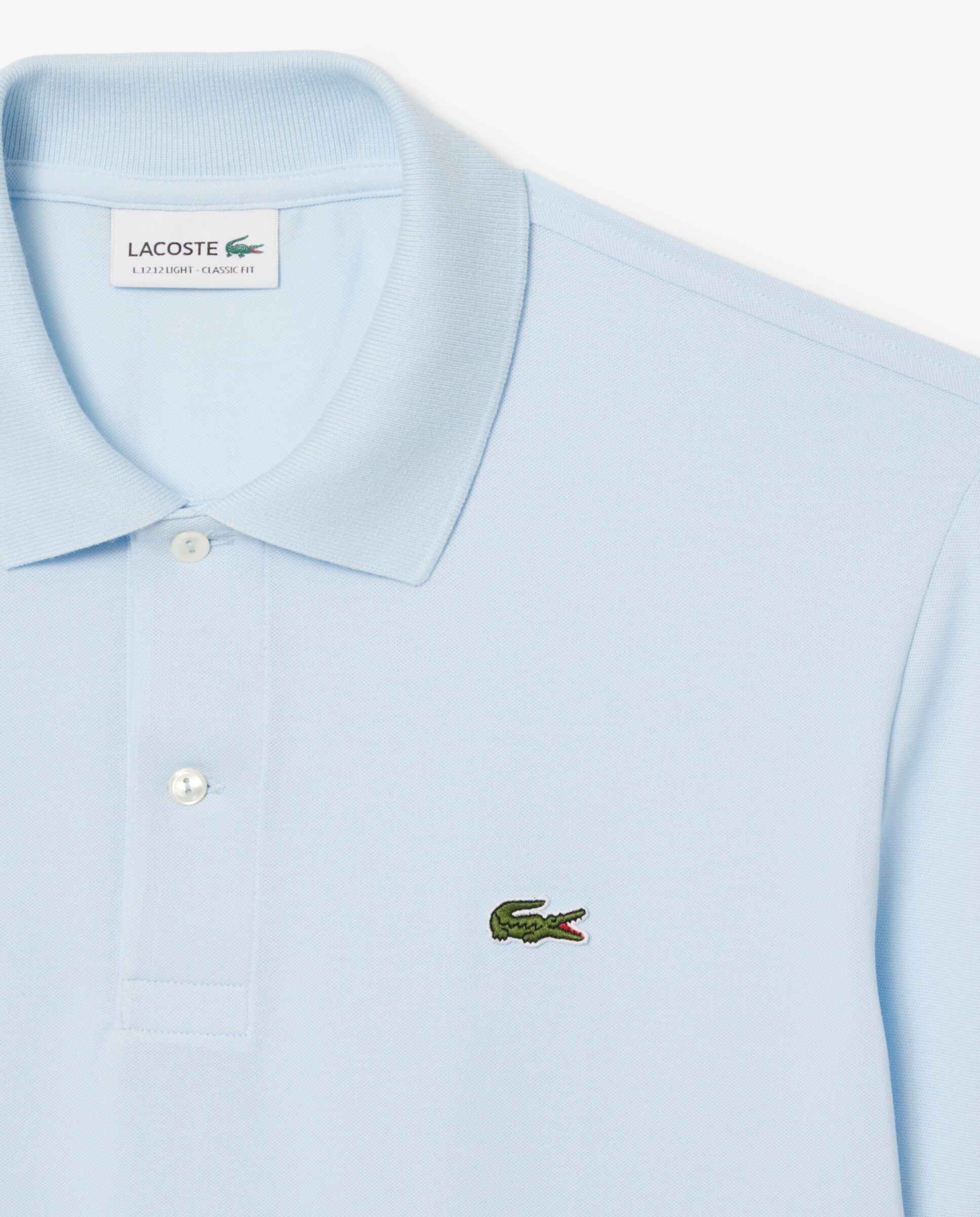 Polo de hombre de corte clásico LIGHT de manga corta - Lacoste - Beige Esmeralda Azul-5