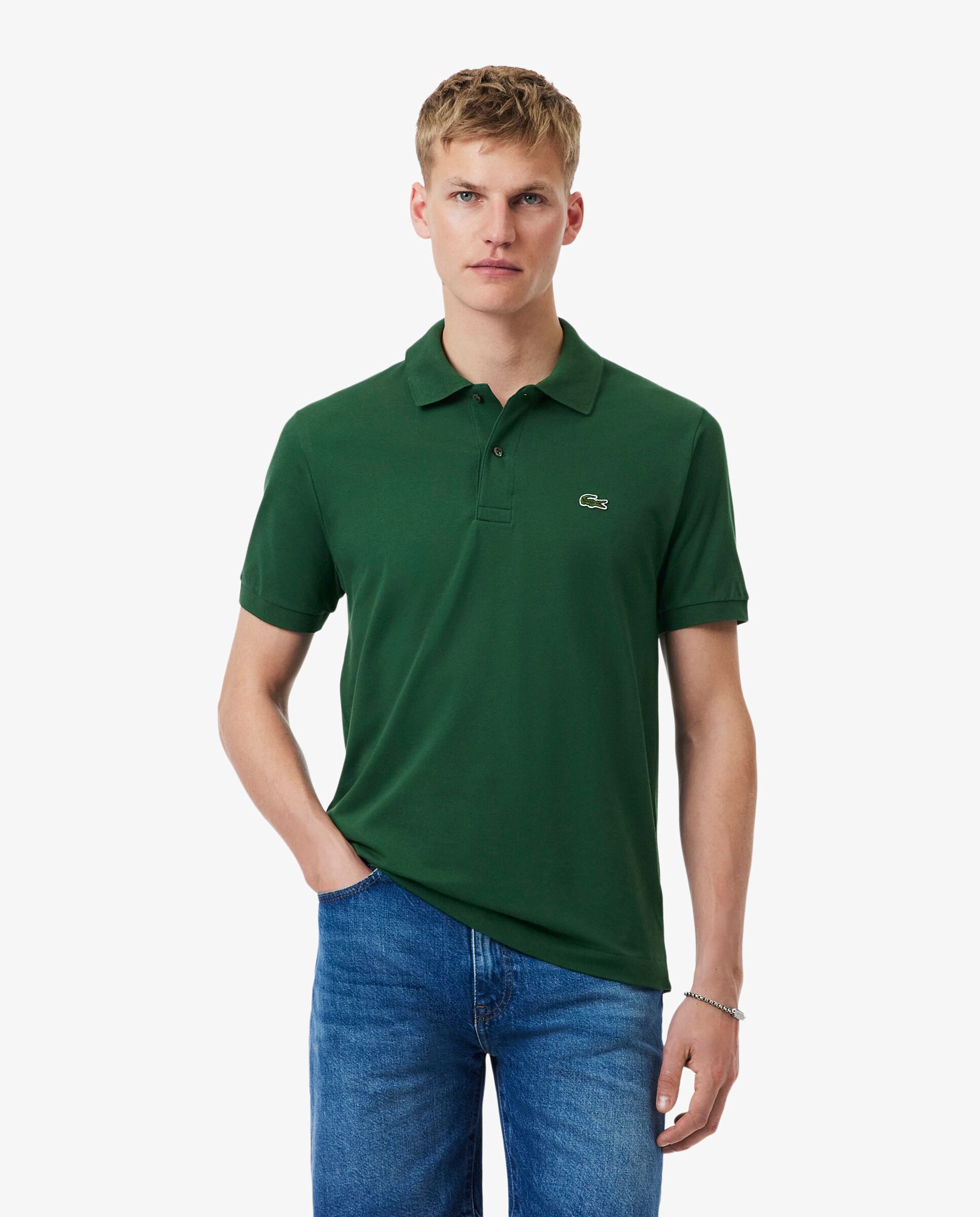 Polo de hombre de corte clásico LIGHT de manga corta - Lacoste - Verde militar Verde militar-1