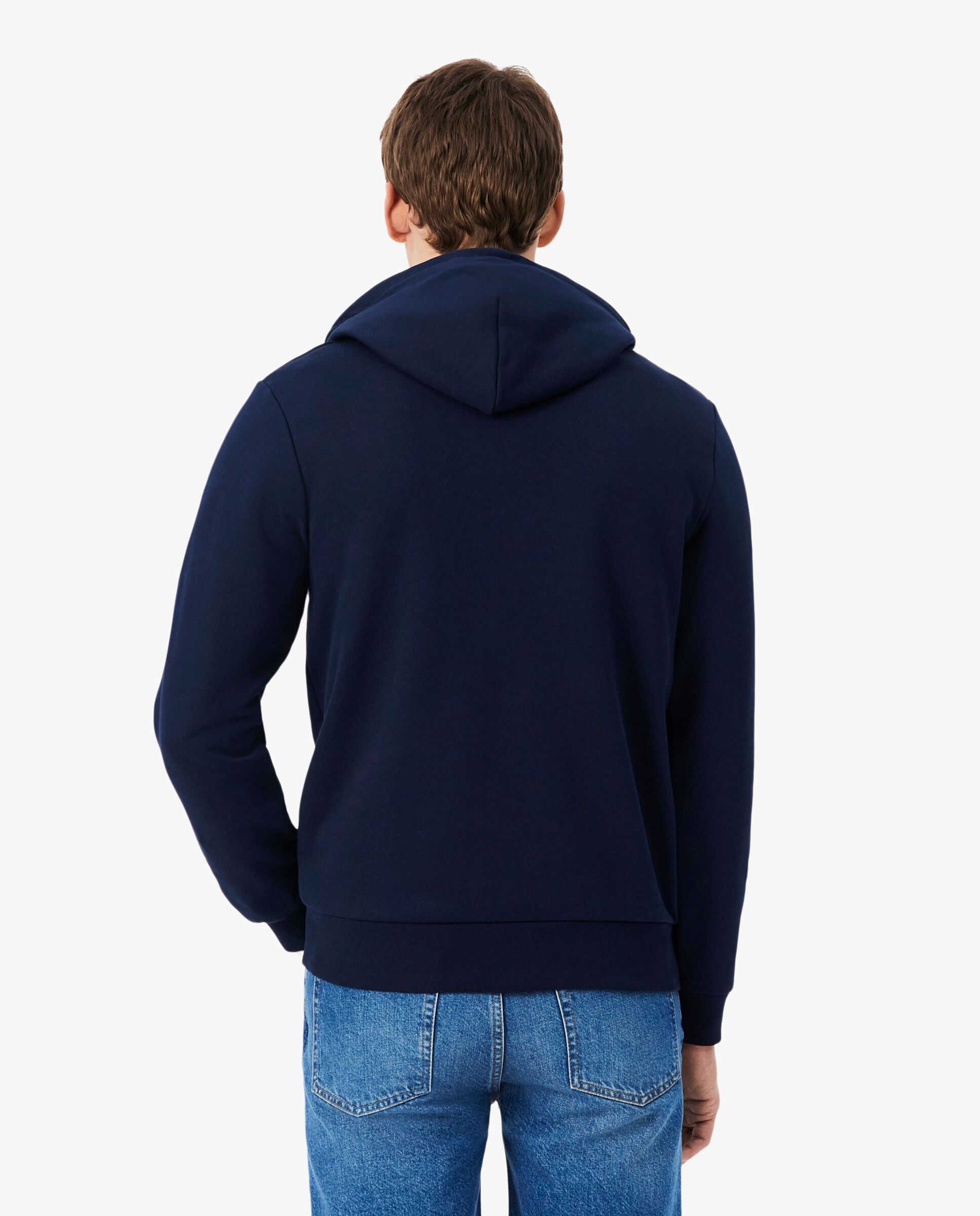Sudadera de hombre con capucha de felpa de algodón - Lacoste - Azul marino Azul marino-2
