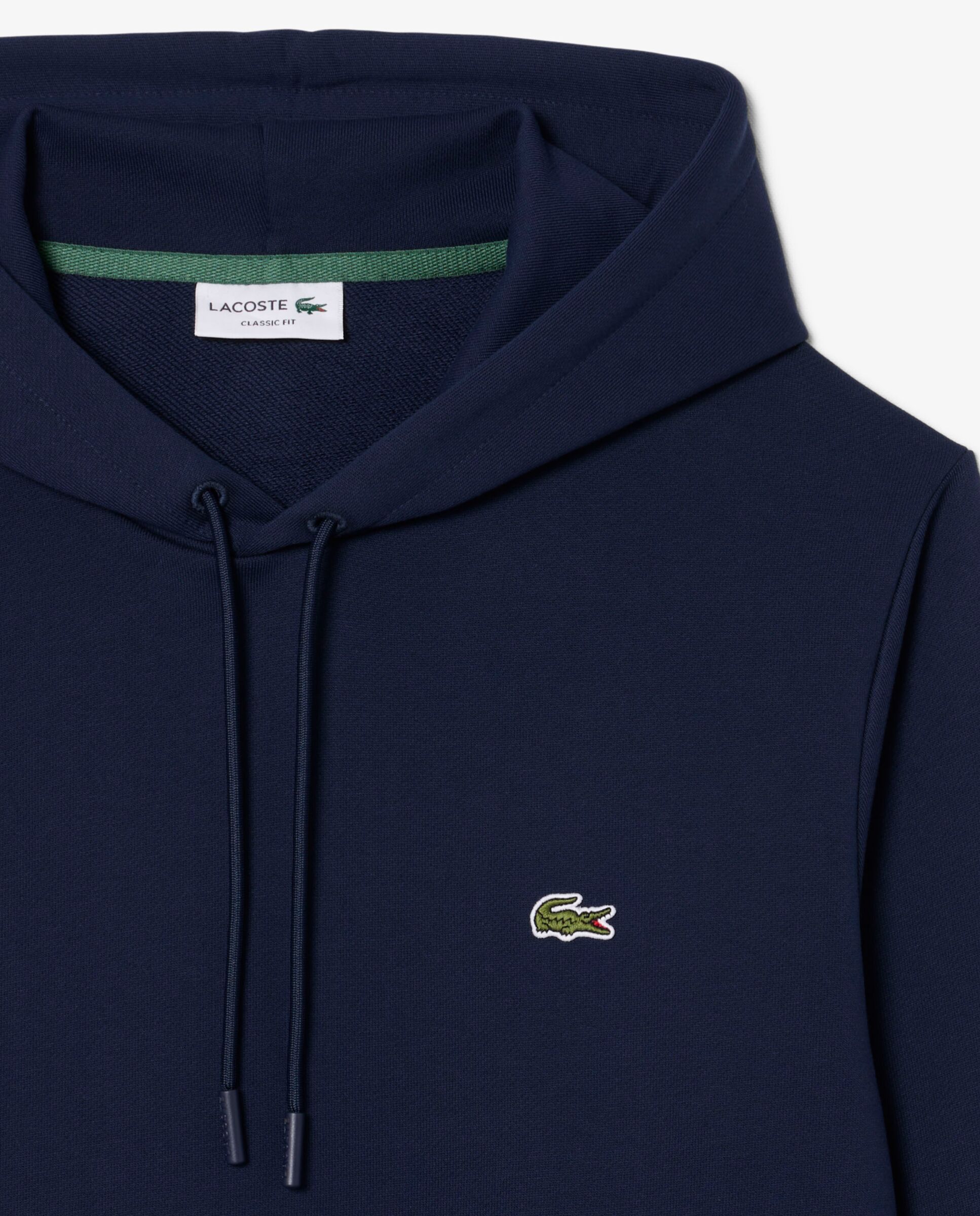 Sudadera de hombre con capucha de felpa de algodón - Lacoste - Azul marino Azul marino-5