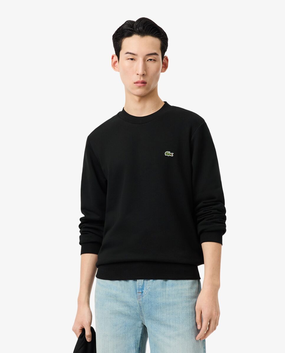 Lacoste - Sudadera de hombre de felpa de corte clásico.