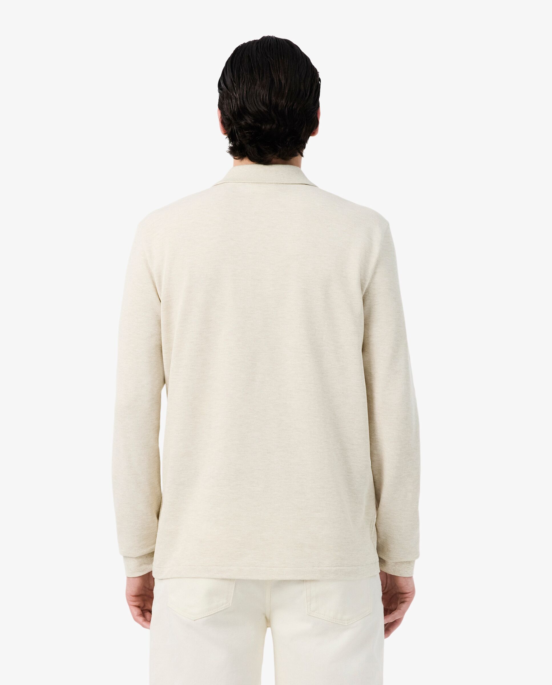 Imagen 2 de Polo de hombre de corte clásico de manga larga - Lacoste - Natural Natural