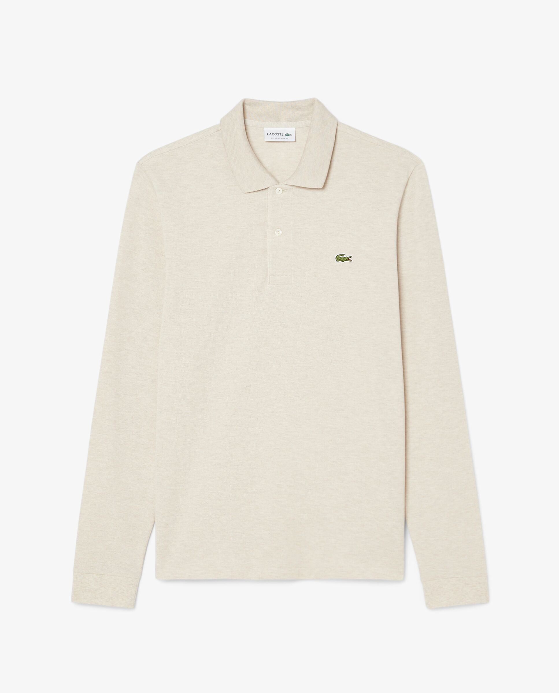 Imagen 5 de Polo de hombre de corte clásico de manga larga - Lacoste - Natural Natural