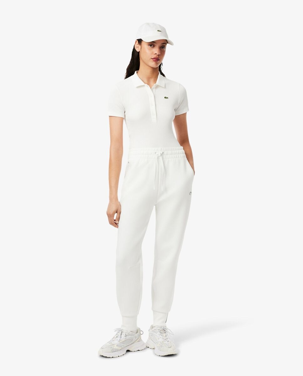 Lacoste - Jogger de mujer de algodón con cordón de ajuste.