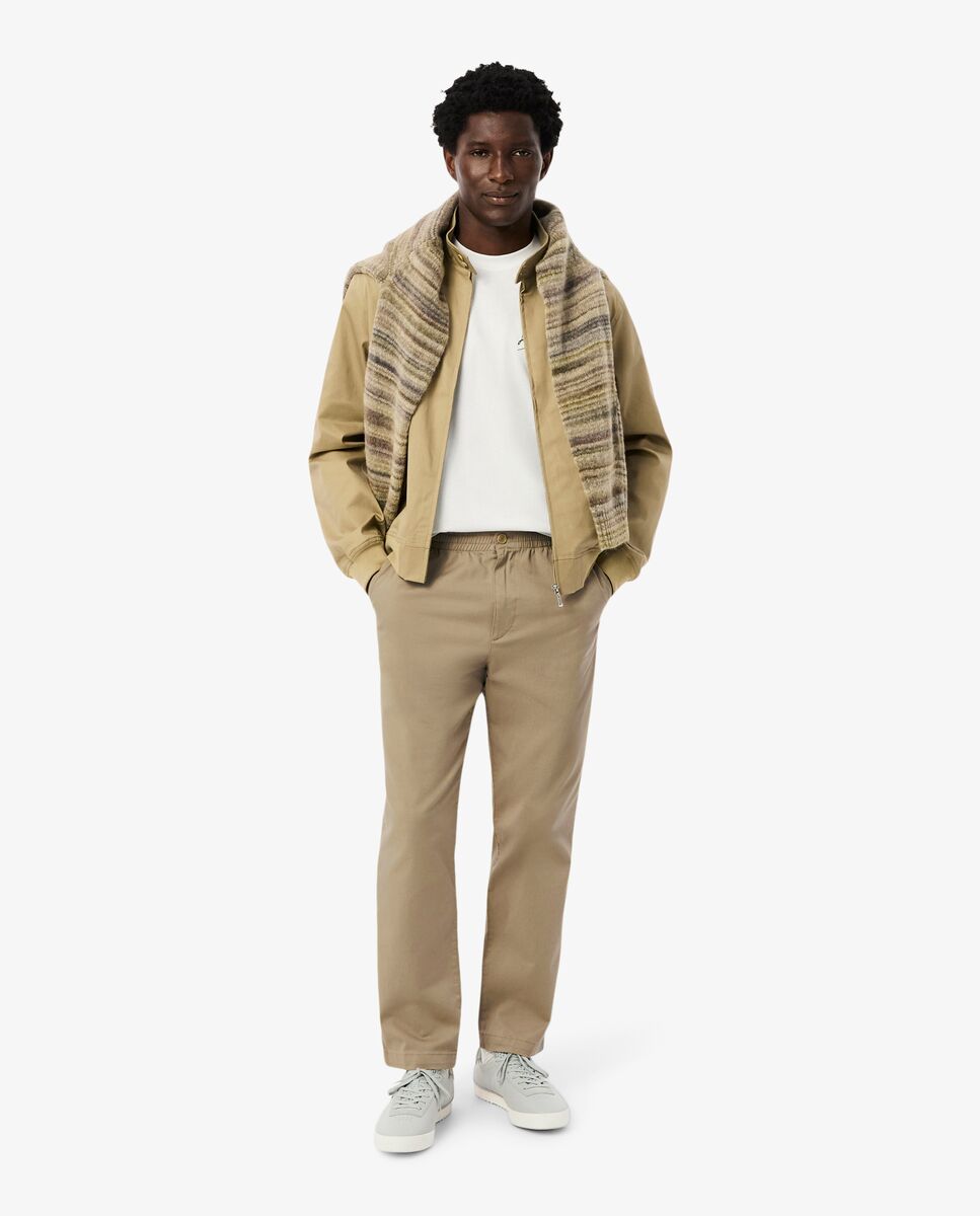 Pantalones joggers de hombre de corte regular - Lacoste - Beige Beige-4