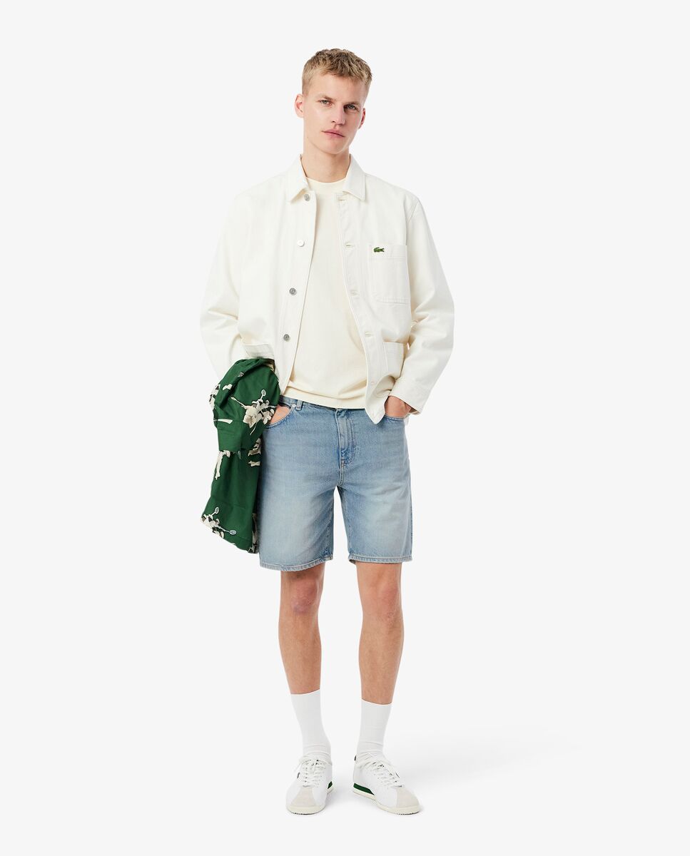 Imagen 0 de Bermudas de hombre denim de corte recto en azul Azul