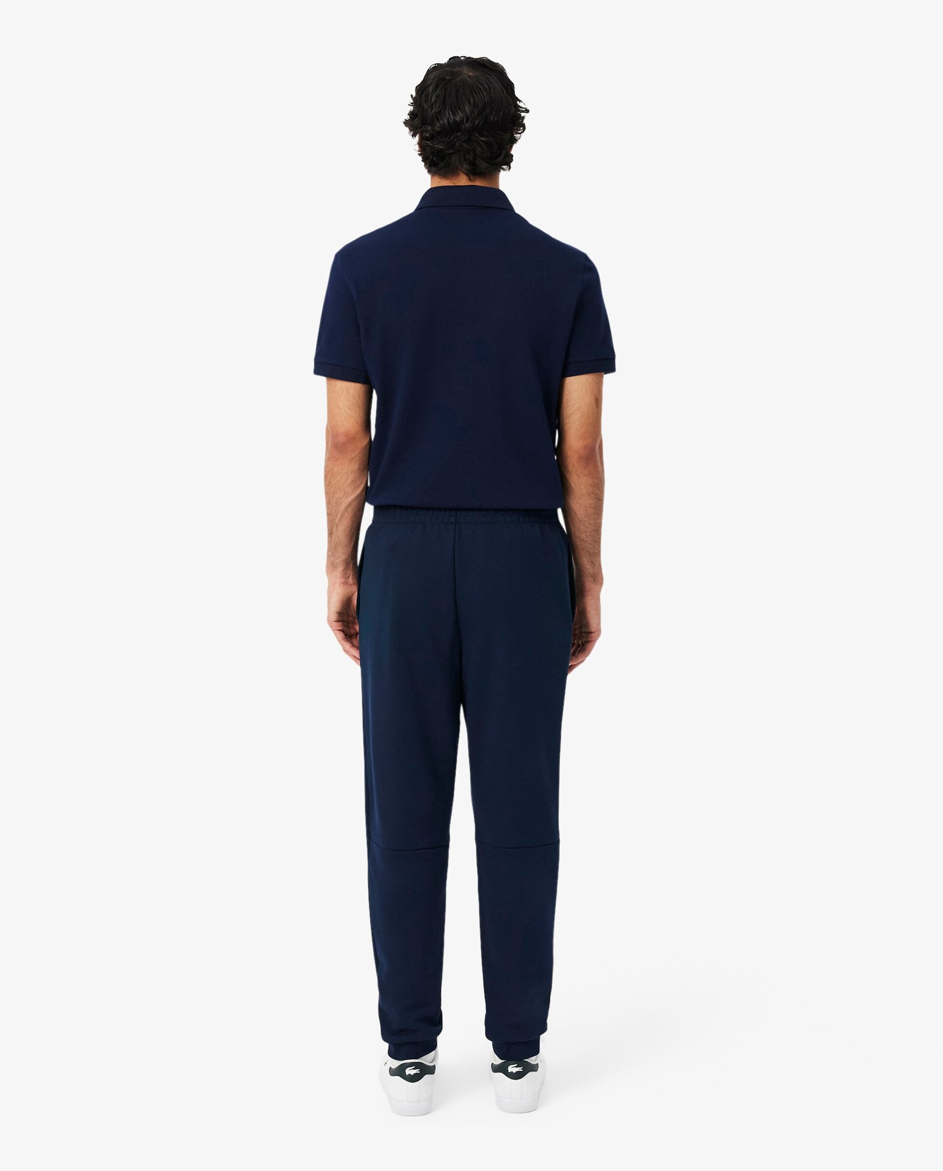 Pantalón de hombre de chándal con ribete de logotipo - Lacoste - Azul marino Azul marino-2