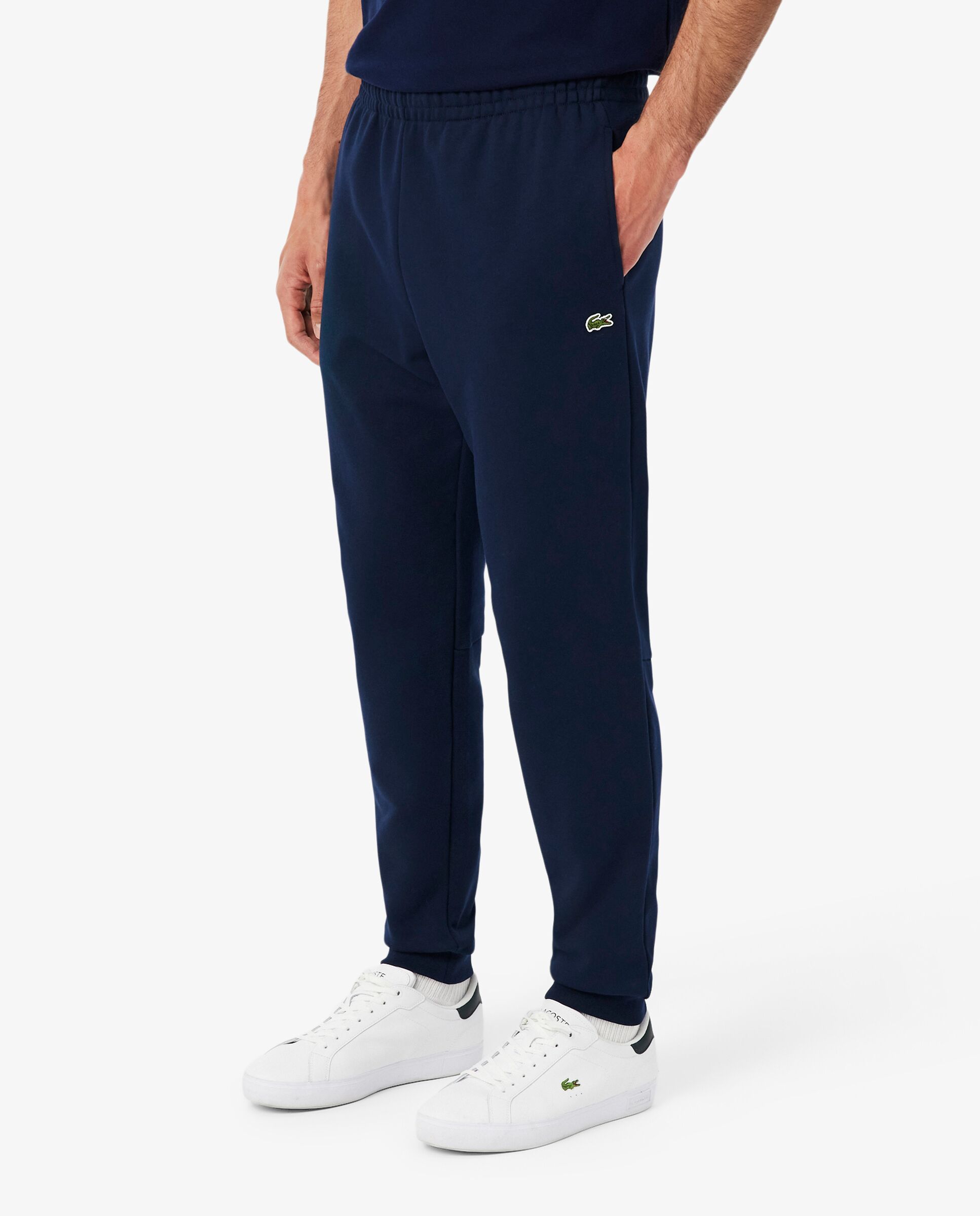 Pantalón de hombre de chándal con ribete de logotipo - Lacoste - Azul marino Azul marino-3