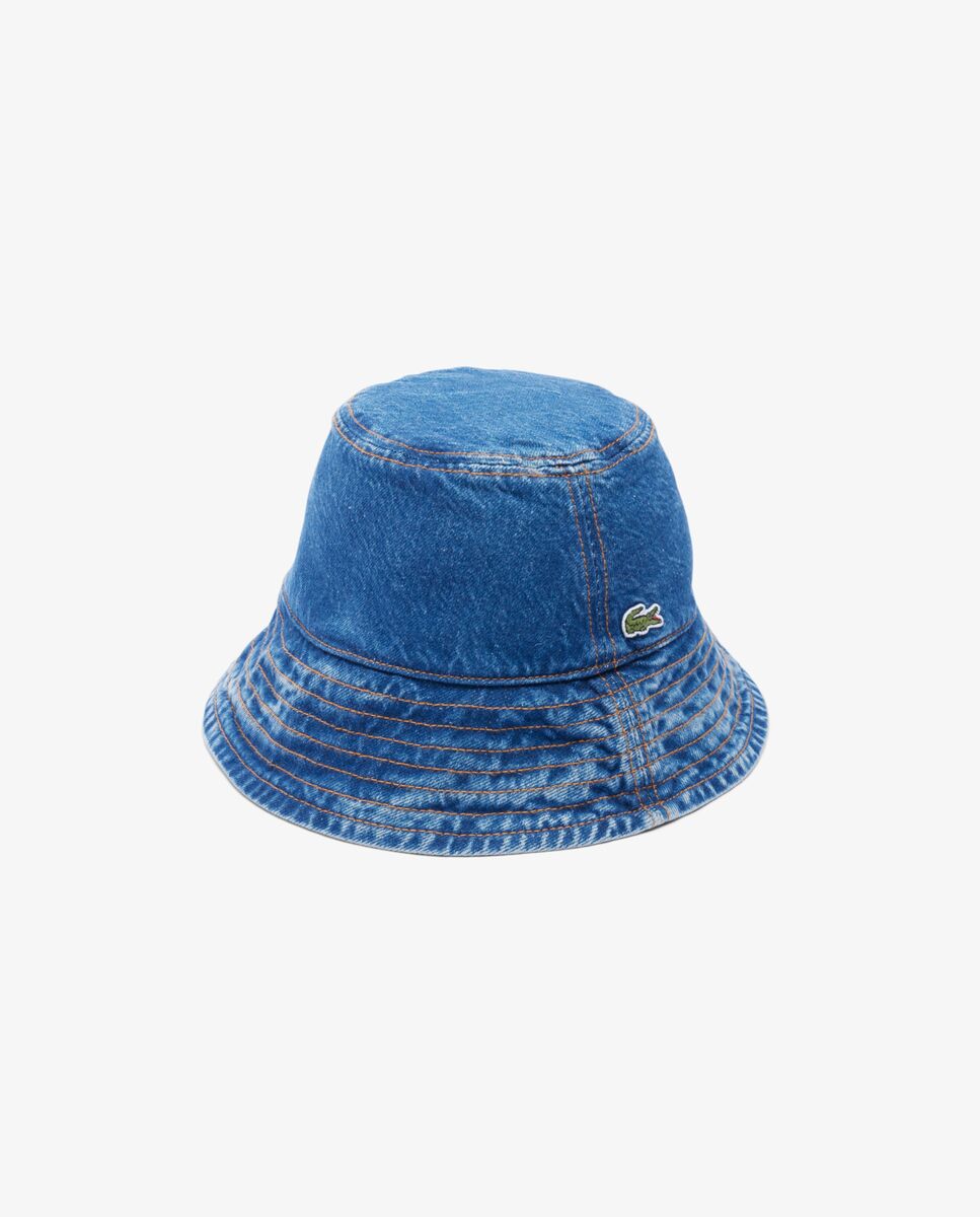 Imagen 1 de Gorro de mujer de pescador de sarga de algodón en azul Azul claro