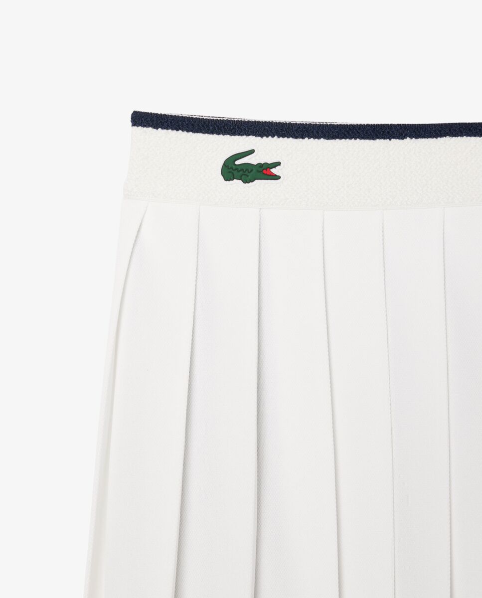 Falda de tenis elástica clásica ultra dry en blanco - Lacoste - Azul marino Azul marino-5