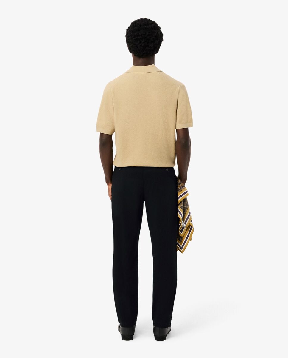 Pantalones joggers de hombre de corte regular - Lacoste - Marrón claro Negro-2