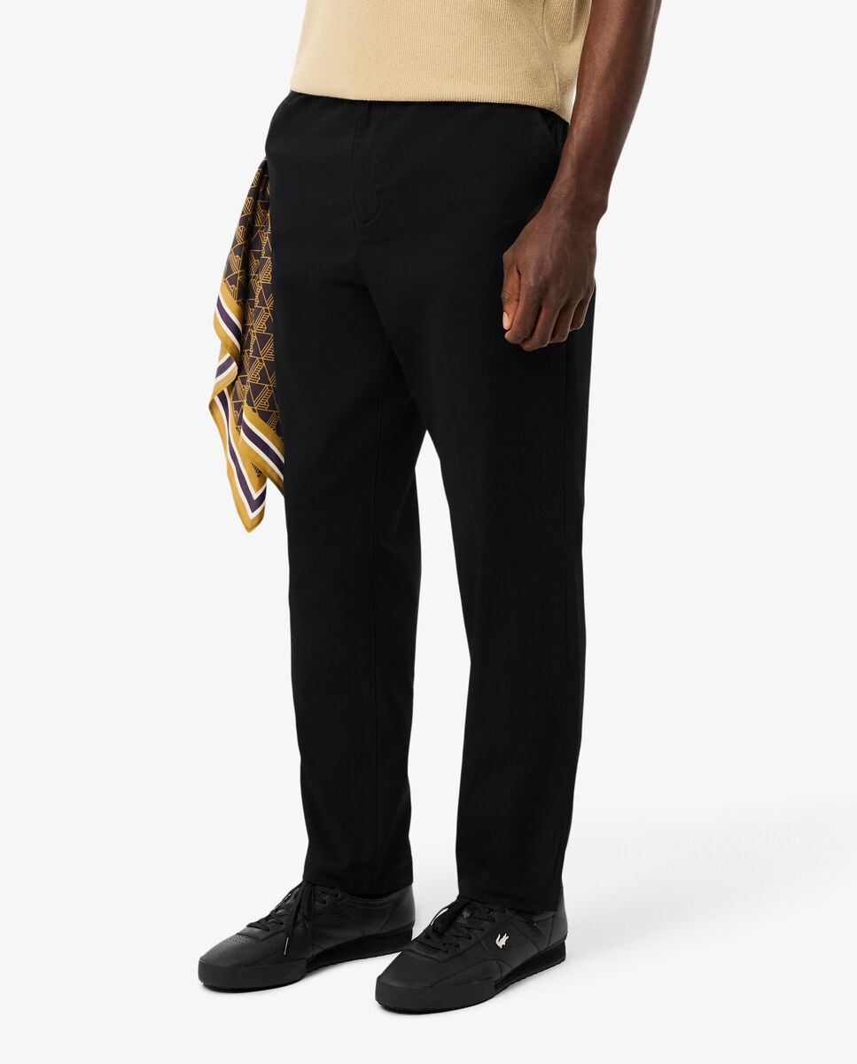 Pantalones joggers de hombre de corte regular - Lacoste - Marrón claro Negro-3