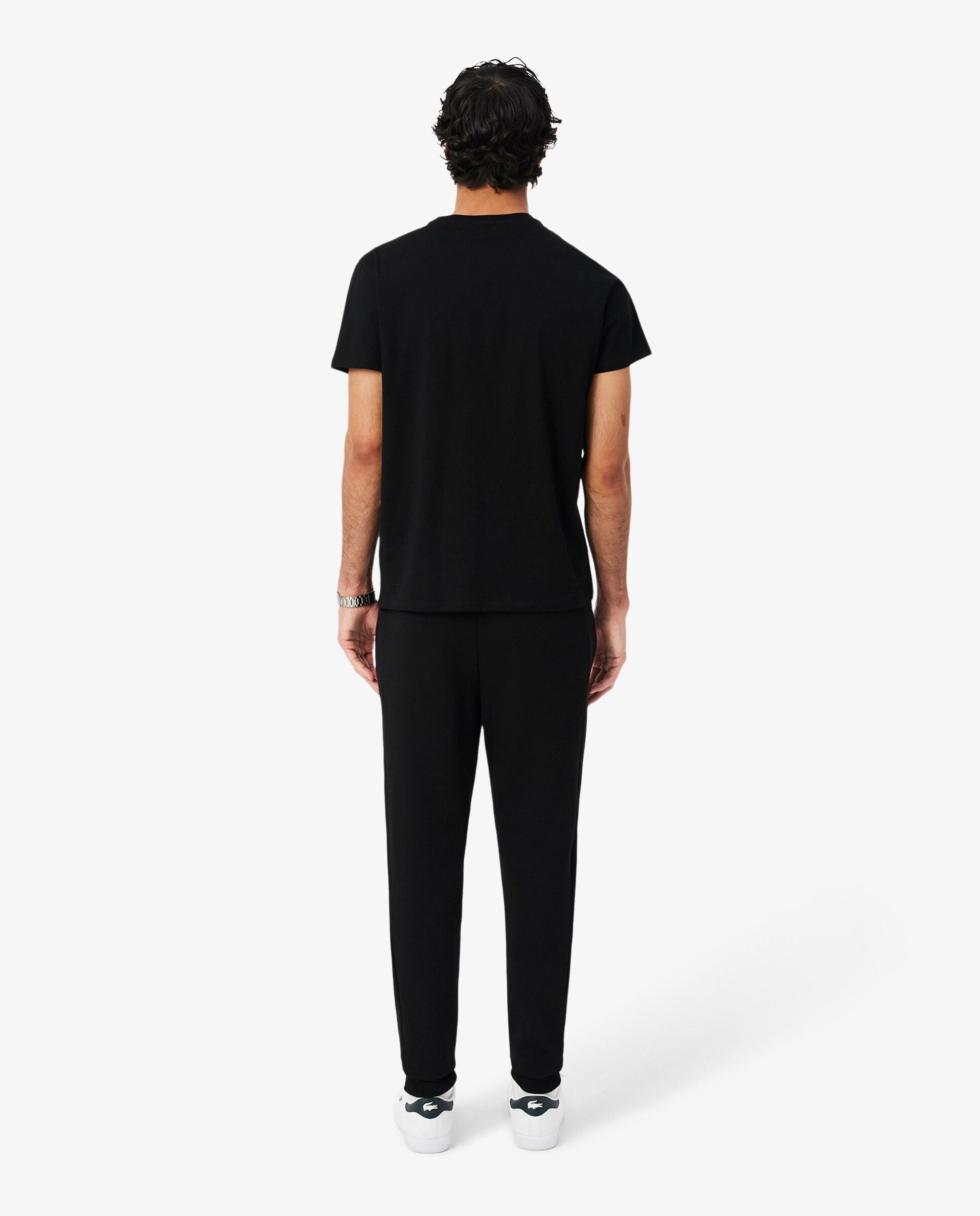 Imagen 2 de Pantalón de hombre de chánda ajustado de punto jersey - Lacoste - Negro Negro