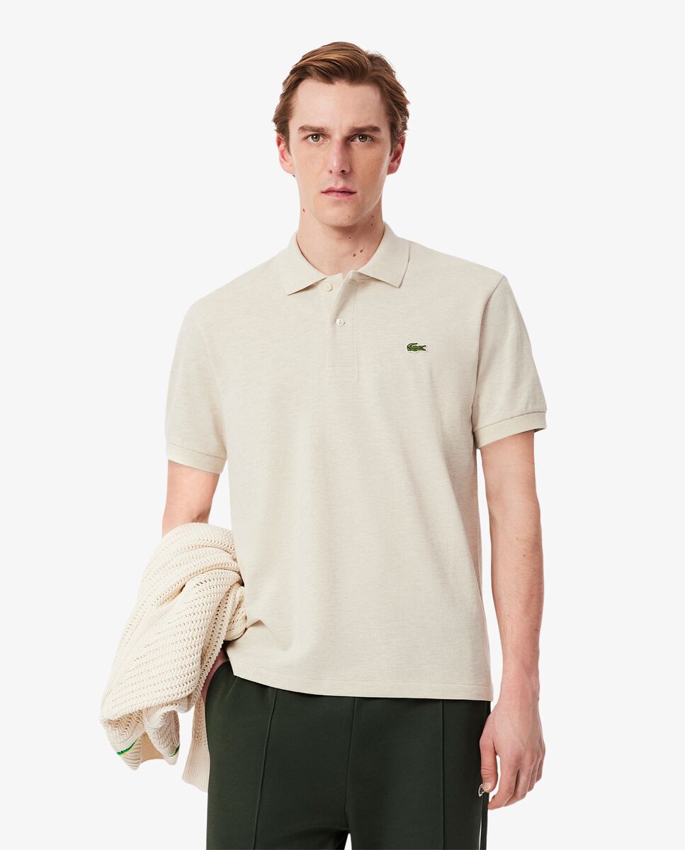 Polo de hombre jaspeado de corte clásico - Lacoste - Natural Natural-1