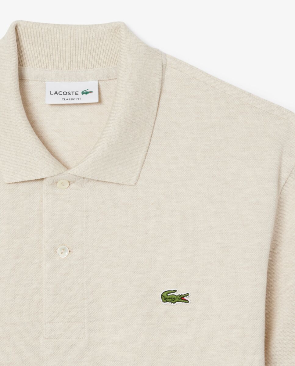 Polo de hombre jaspeado de corte clásico - Lacoste - Natural Natural-5