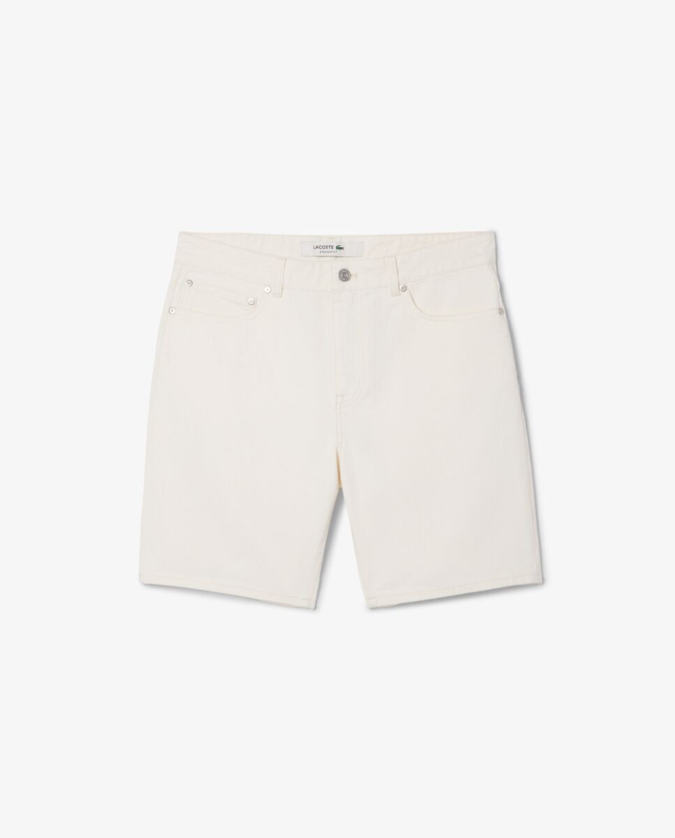 Bermudas de hombre denim de corte recto en azul - Lacoste - Gris claro Gris claro-6