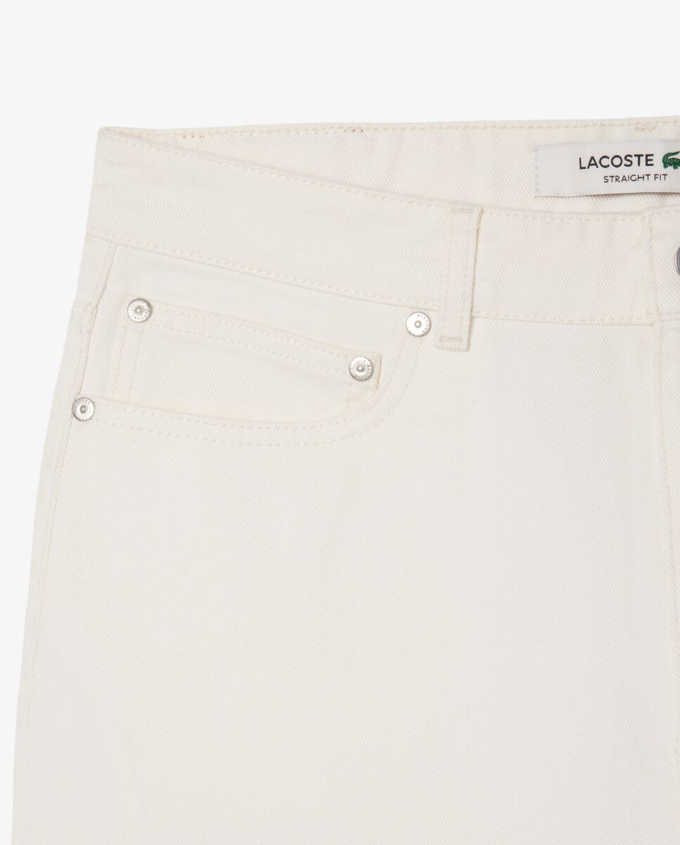 Bermudas de hombre denim de corte recto en azul - Lacoste - Gris claro Gris claro-5