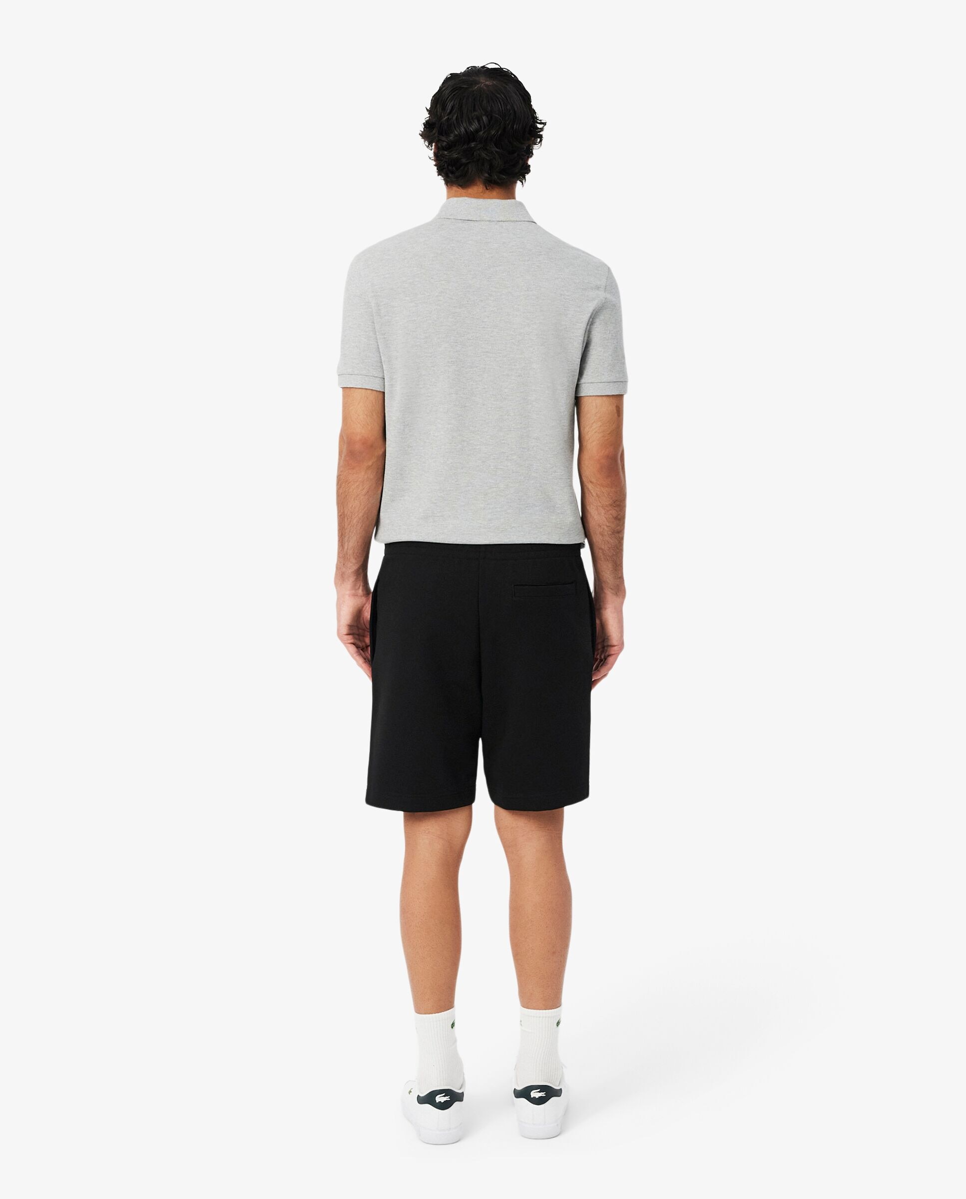 Bermudas de hombre en felpa - Lacoste - Negro Negro-2