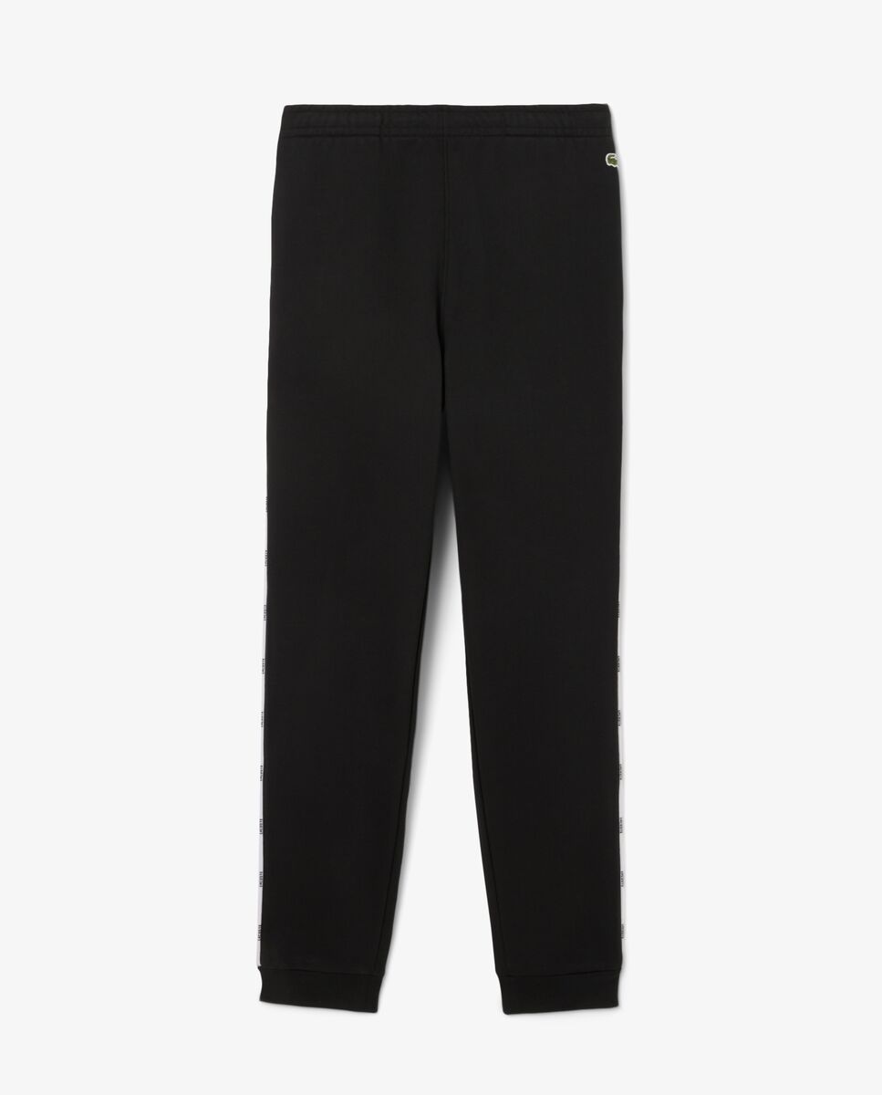 Pantalón de hombre de chándal con ribete de logotipo - Lacoste - Negro Negro-6