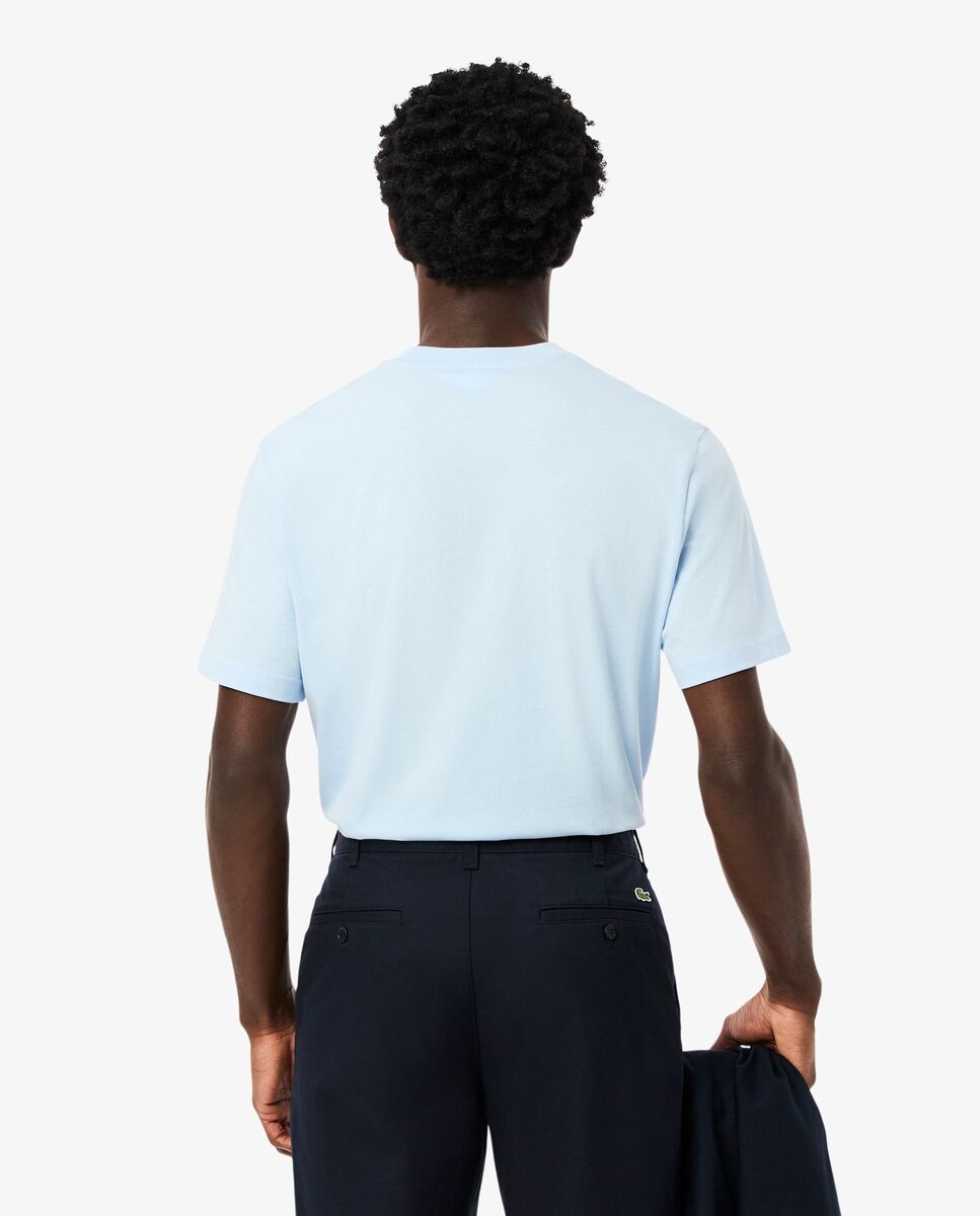 Camiseta de hombre de algodón de manga corta - Lacoste - Azul claro Azul claro-2
