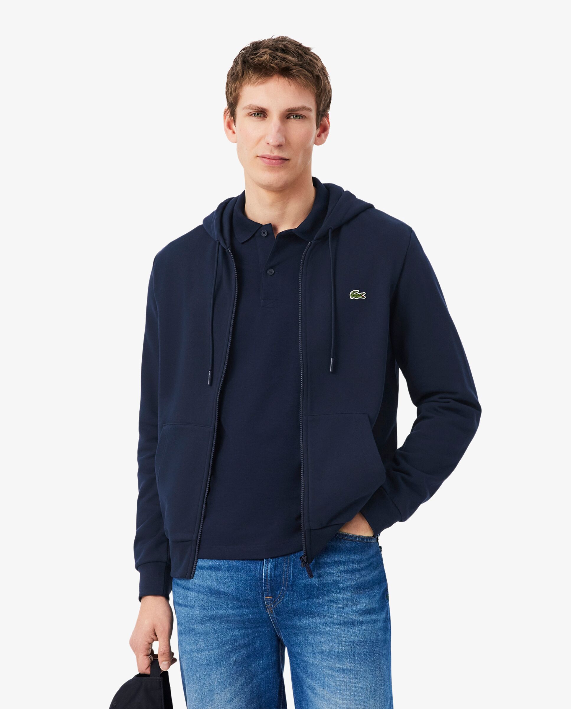 Imagen 0 de Sudaderas con cremallera de hombre de corte clásico Azul marino