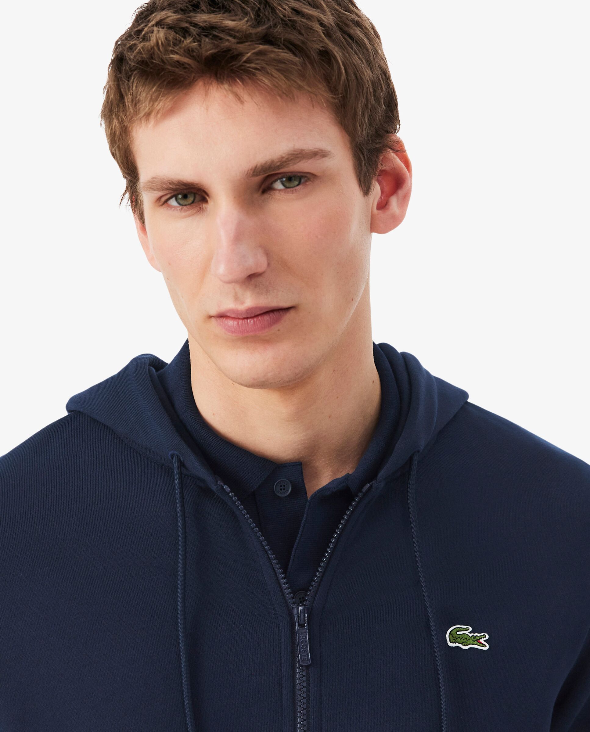 Sudaderas con cremallera de hombre de corte clásico - Lacoste - Azul marino Azul marino-3