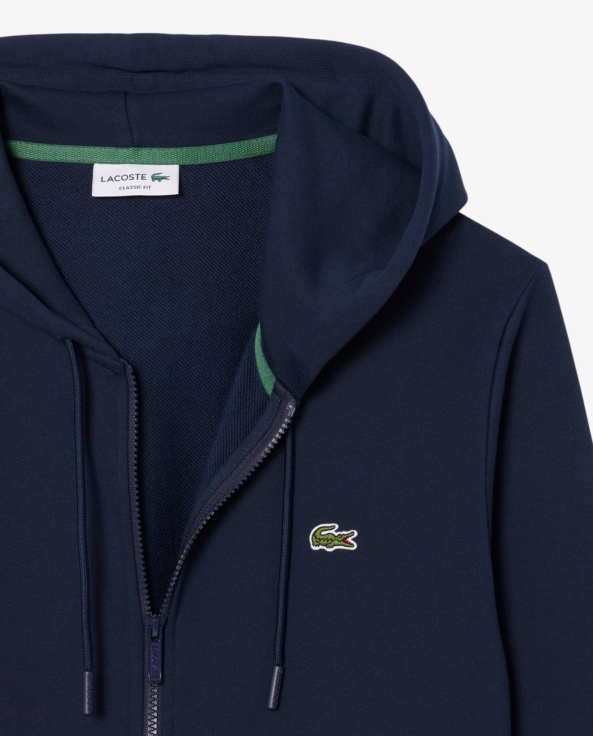 Sudaderas con cremallera de hombre de corte clásico - Lacoste - Azul marino Azul marino-5