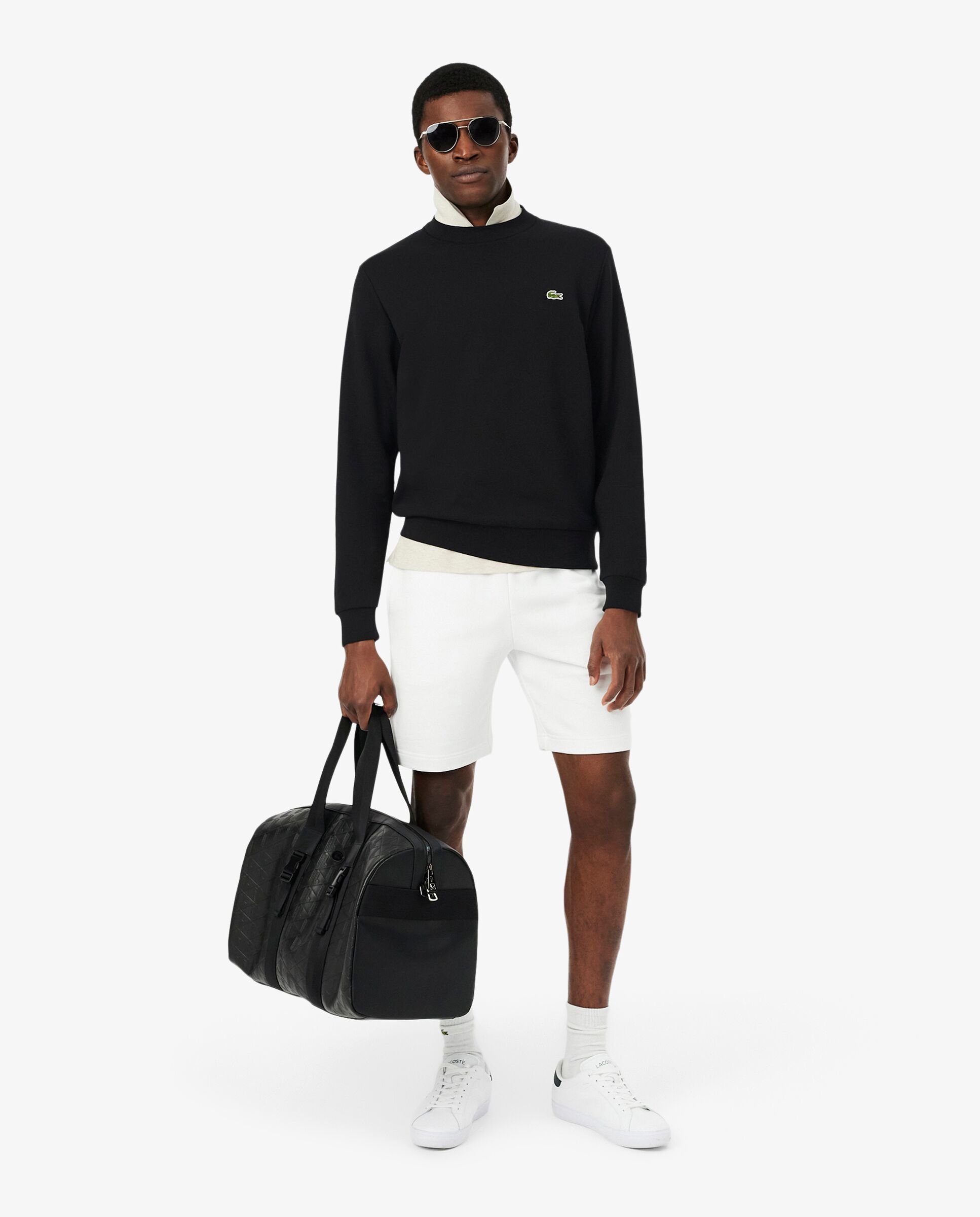 Sudaderas sin capucha de hombre - Lacoste - Negro Negro-4