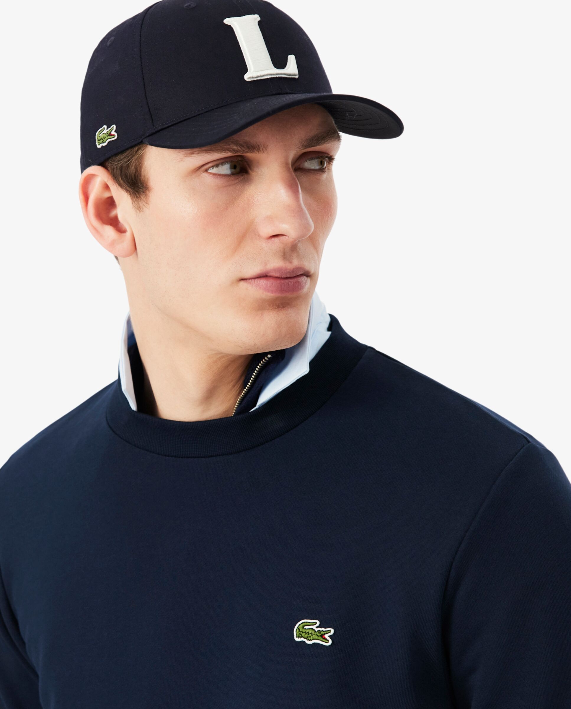 Sudaderas sin capucha de hombre - Lacoste - Azul marino Azul marino-3