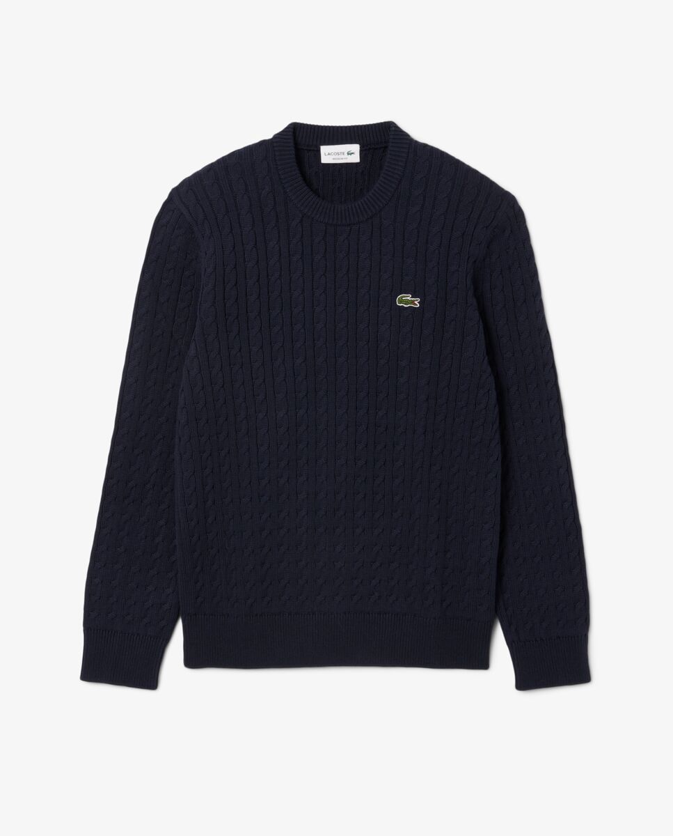 Jersey de hombre de algodón de punto de ochos - Azul oscuro Azul oscuro-6
