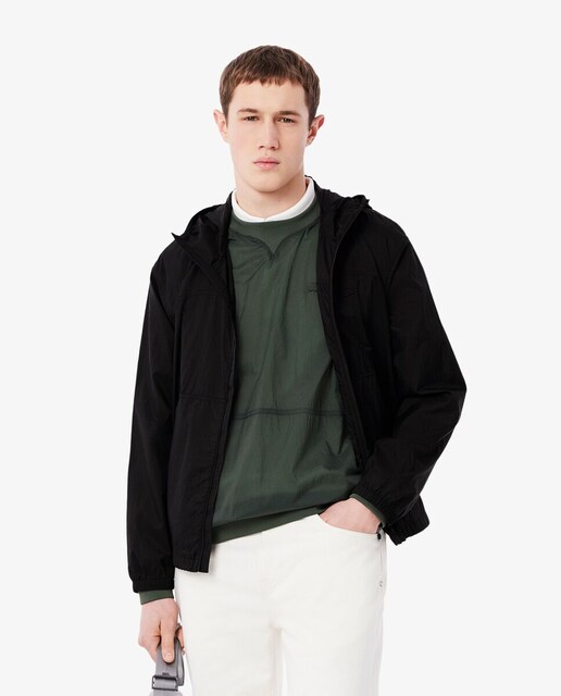 Imagen 0 de Chaqueta de hombre de nailon hidrófuga plegable en negro