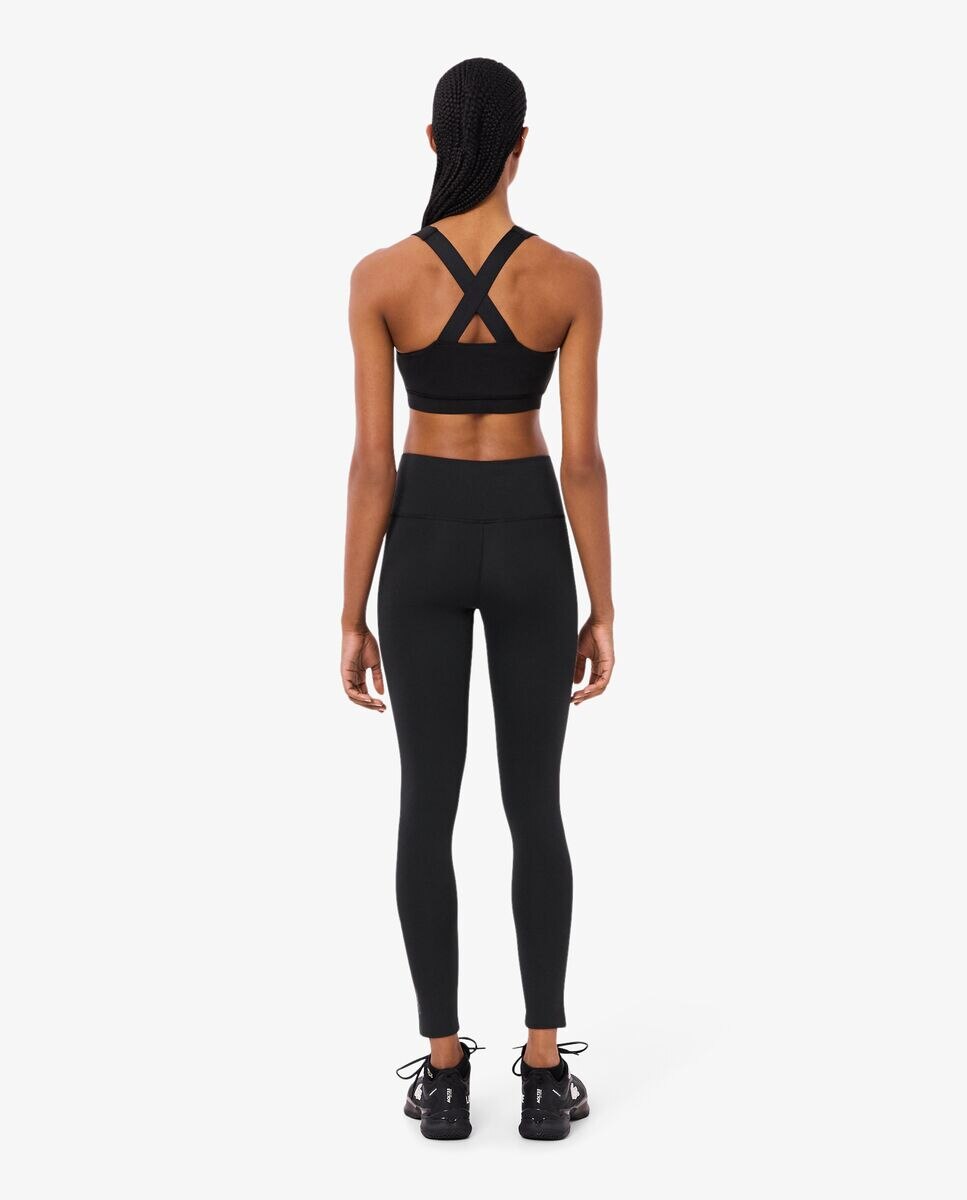 Leggin de mujer deportivo de tiro alto con bolsillo para llaves - Lacoste - Gris oscuro Gris oscuro-2