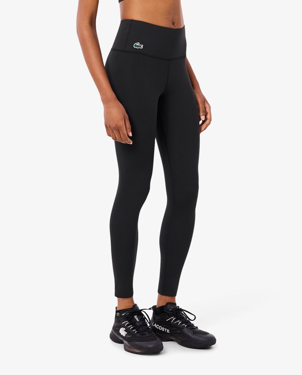 Leggin de mujer deportivo de tiro alto con bolsillo para llaves - Lacoste - Gris oscuro Gris oscuro-3