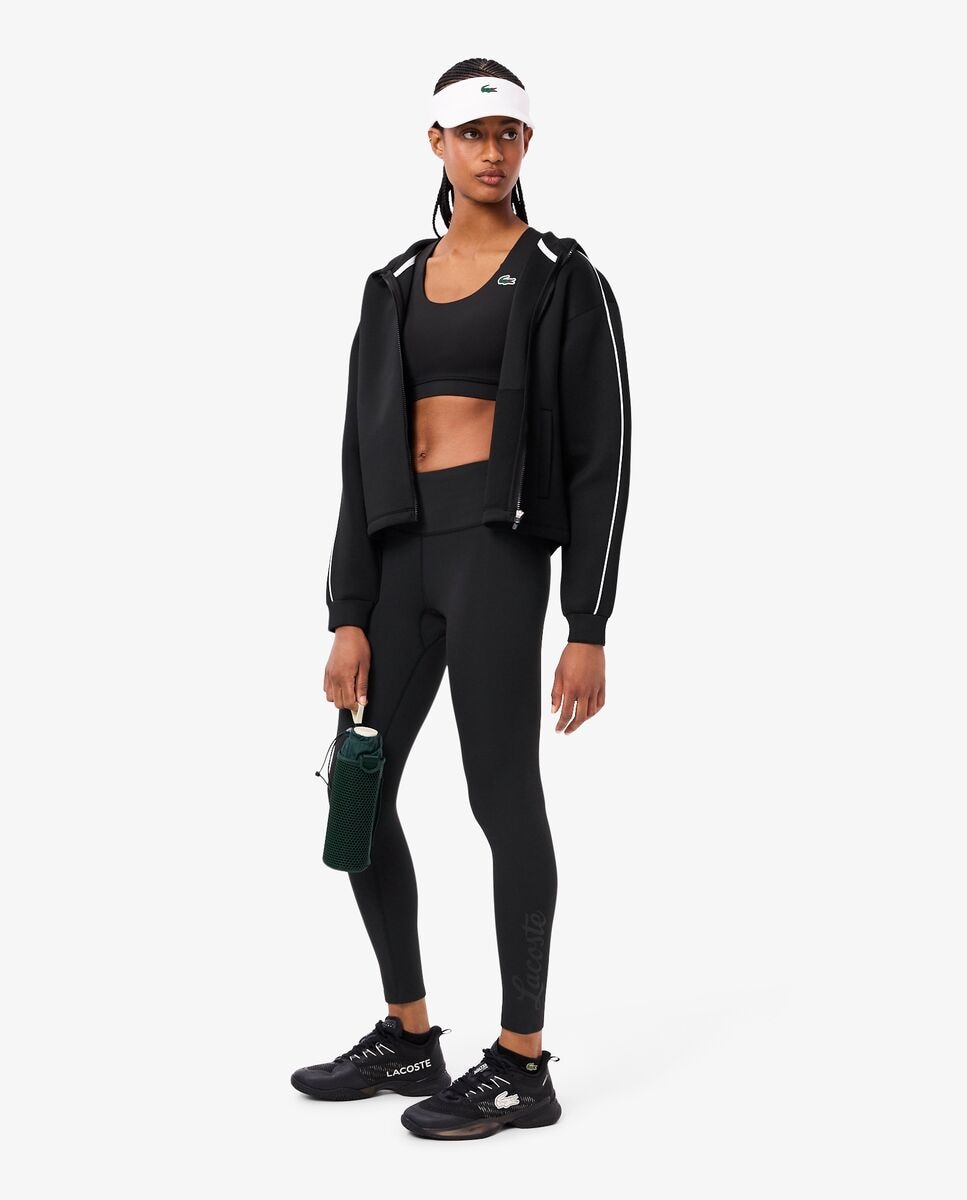 Leggin de mujer deportivo de tiro alto con bolsillo para llaves - Lacoste - Gris oscuro Gris oscuro-4