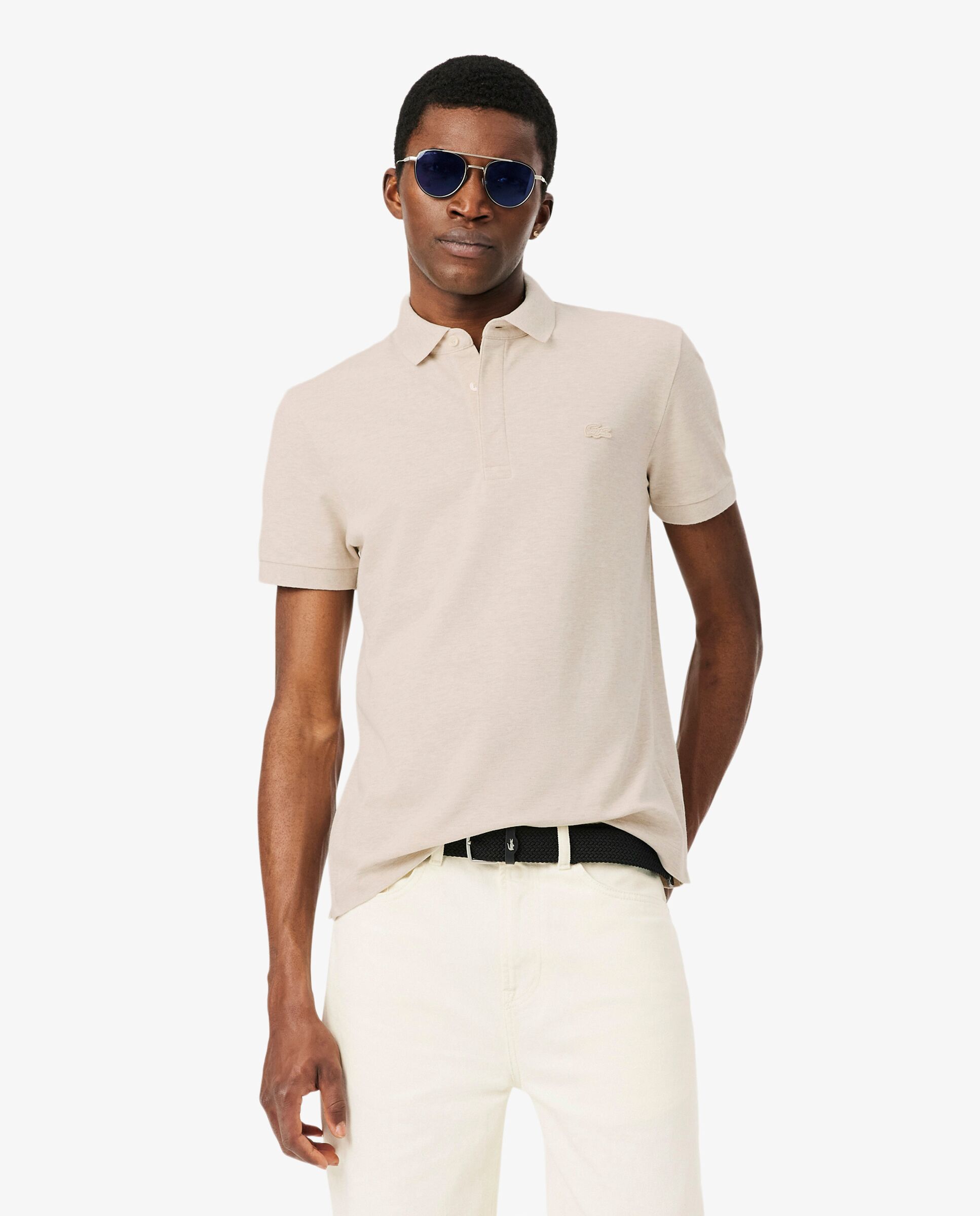 Polo de hombre de corte regular paris de piqué elástico de manga corta - Lacoste - Arena Arena-1