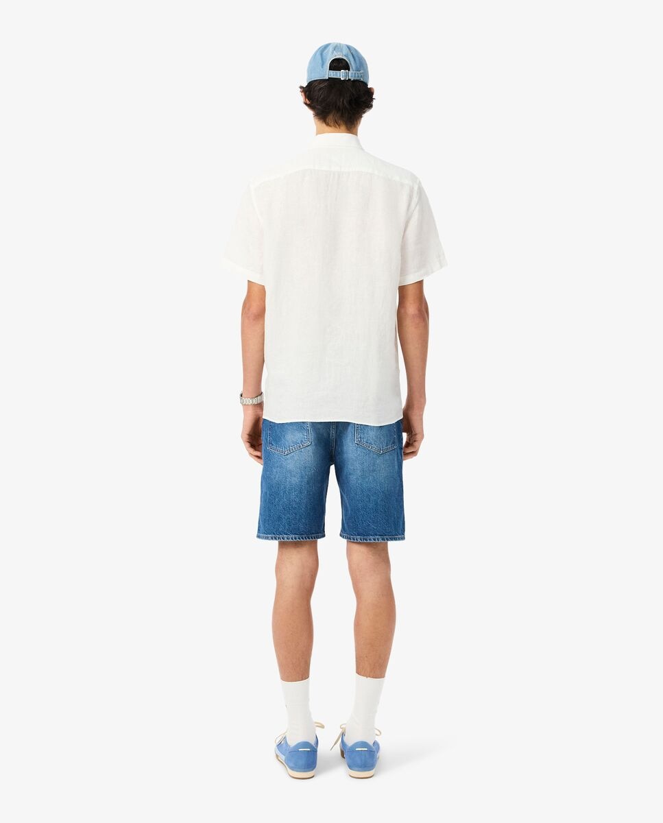 Bermudas de hombre denim de corte recto en - Lacoste - Azul Azul-2