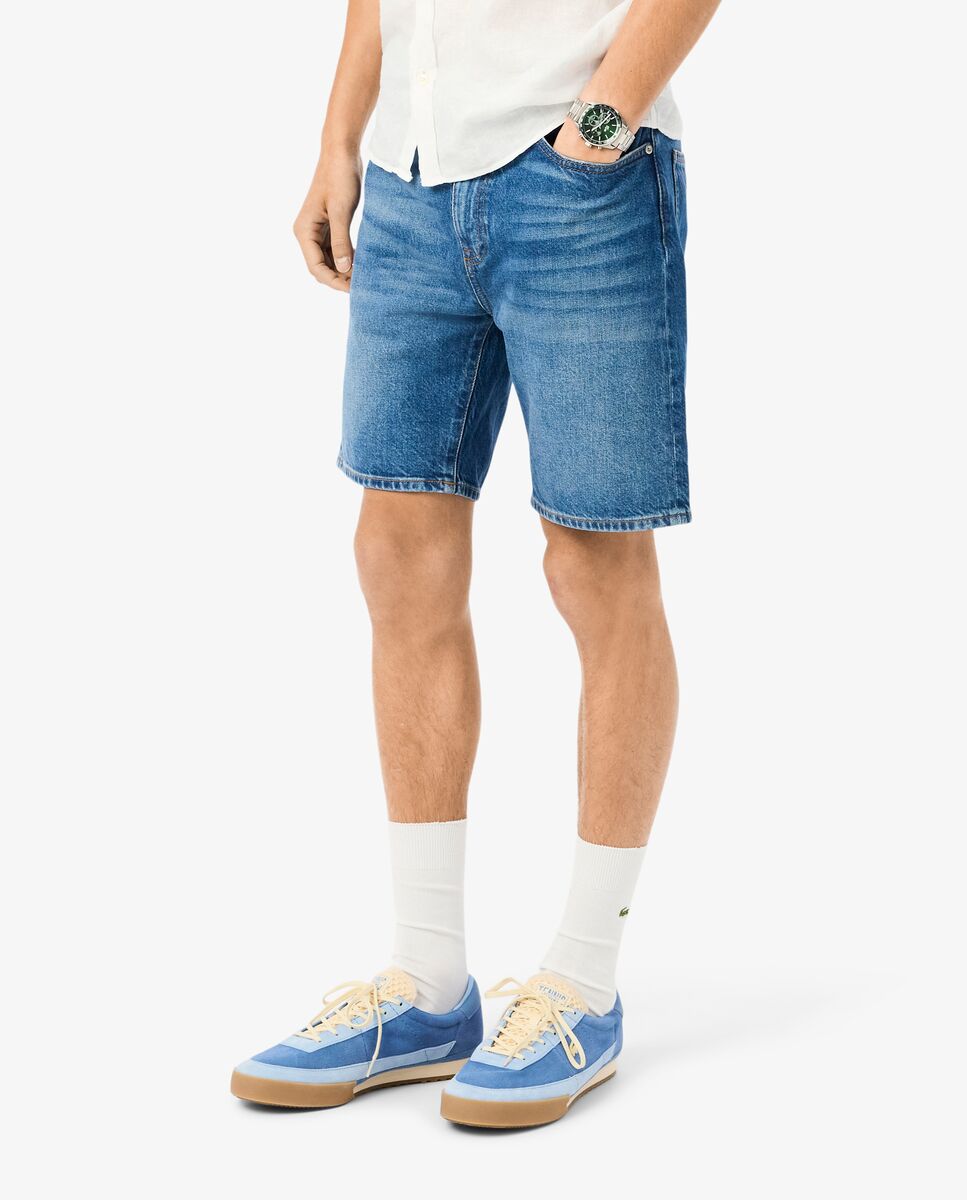 Bermudas de hombre denim de corte recto en - Lacoste - Azul Azul-3