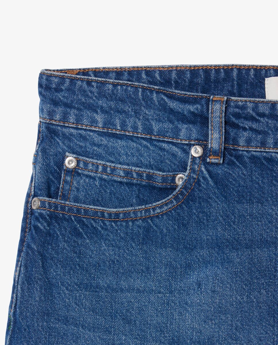 Bermudas de hombre denim de corte recto en - Lacoste - Azul Azul-5