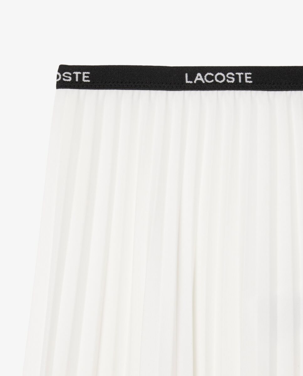 Falda corta plisada en - Lacoste - Blanco Blanco-6