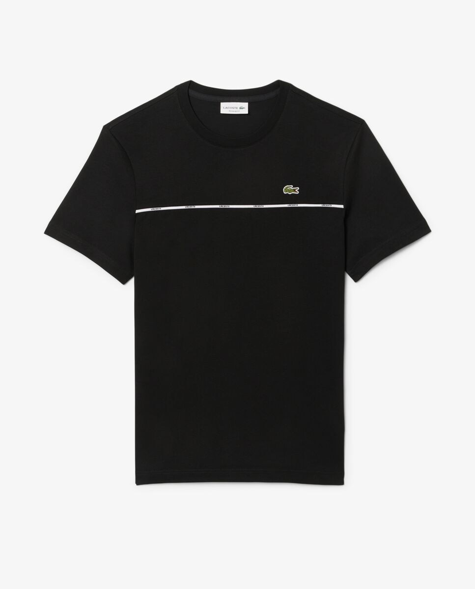 Camiseta de hombre de algodón de manga corta - Lacoste - Negro Negro-6