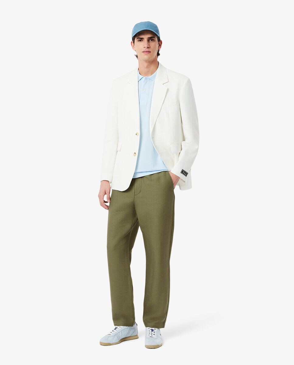 Pantalón de hombre de sarga y lino de corte regular · Lacoste · El