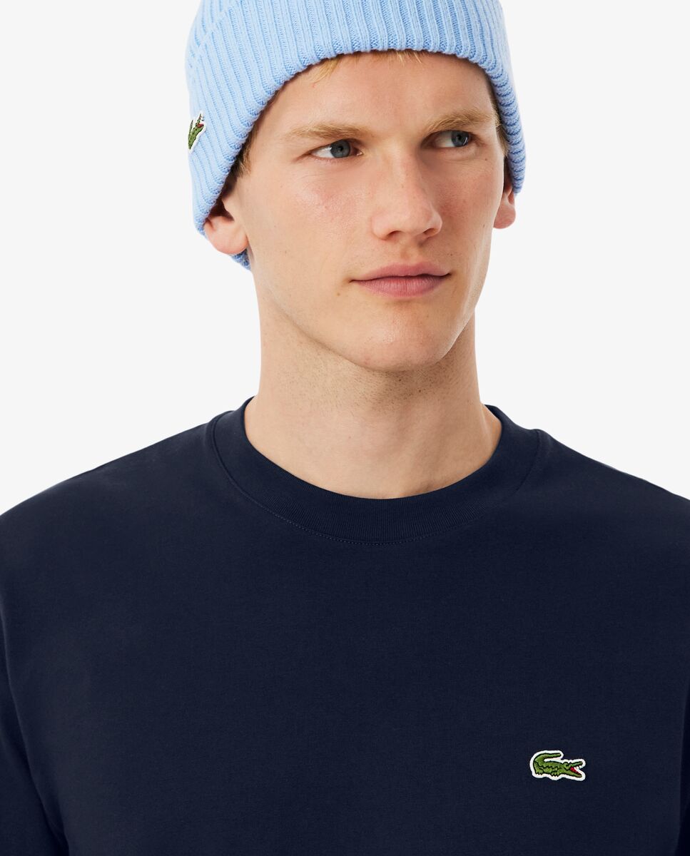 Camiseta de hombre de manga larga de algodón - Lacoste - Azul marino Azul marino-3