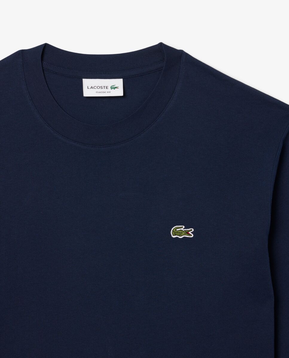 Camiseta de hombre de manga larga de algodón - Lacoste - Azul marino Azul marino-5