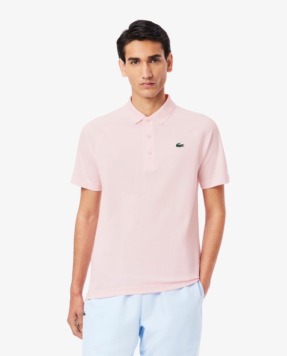 Polo de hombre de corte regular con protección UV de manga corta - Lacoste - Rosa Rosa-1